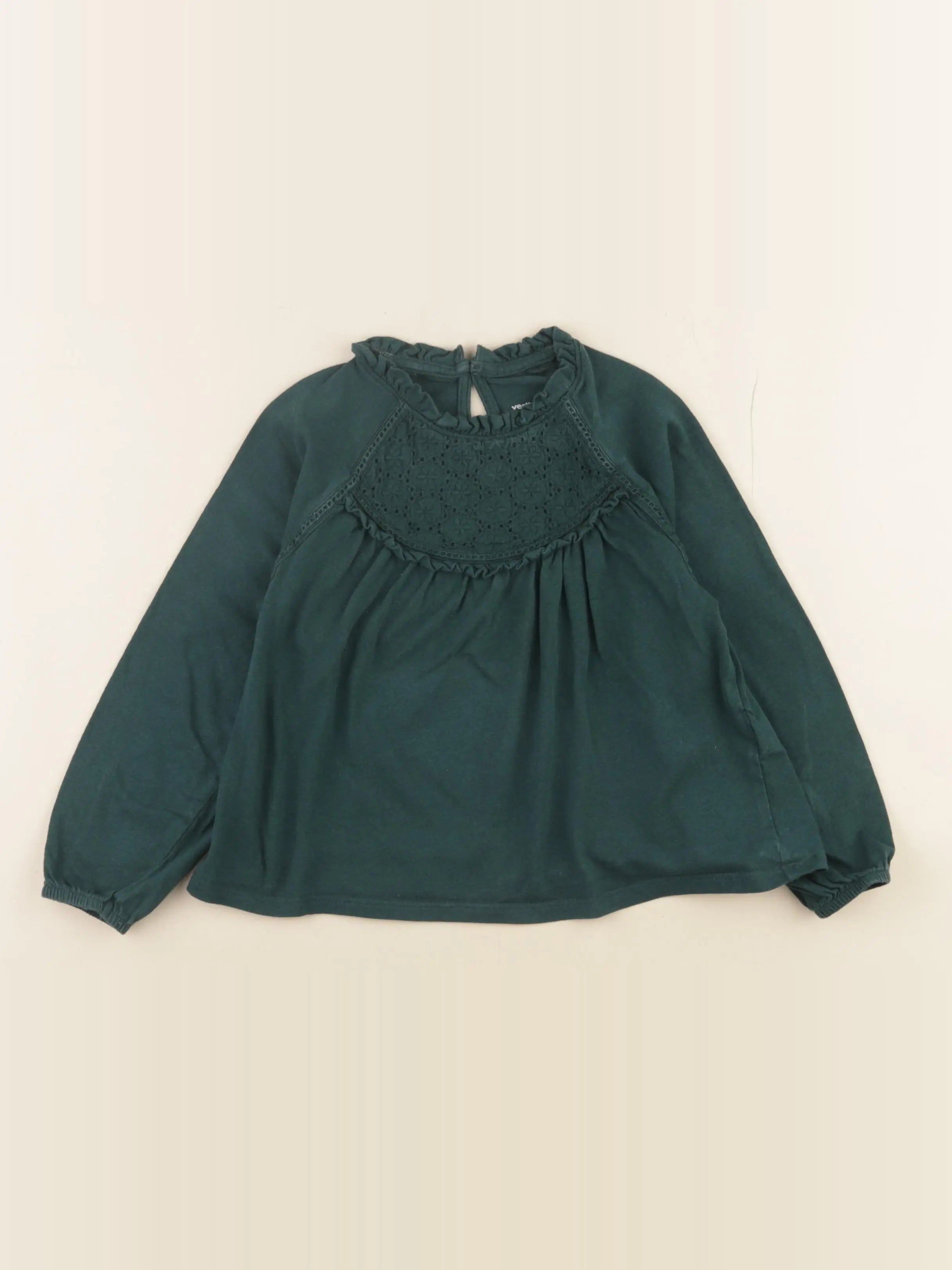 Vertbaudet - tee-shirt vert - 5 ans