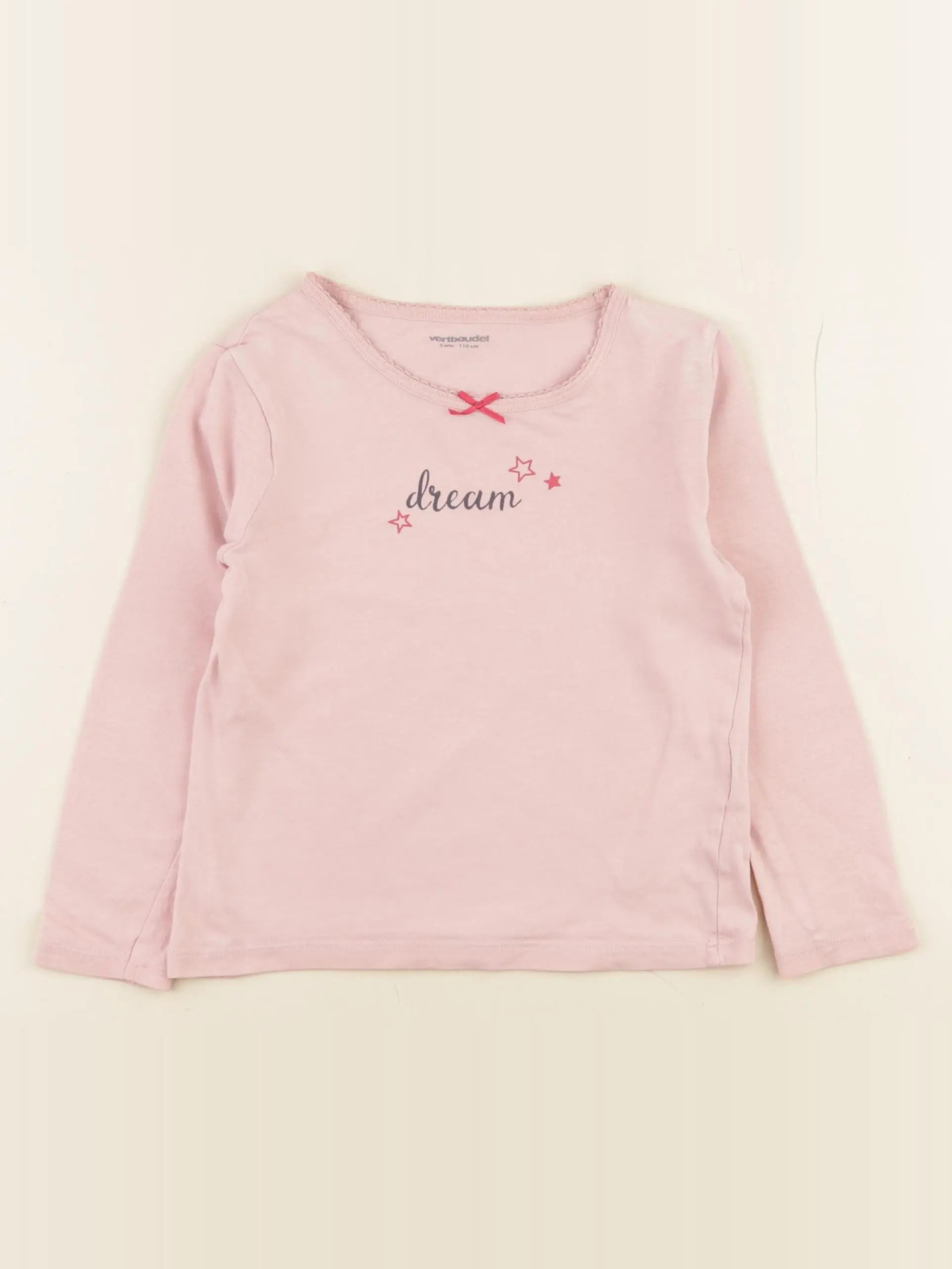 Vertbaudet - maillot de corps rose - 5 ans