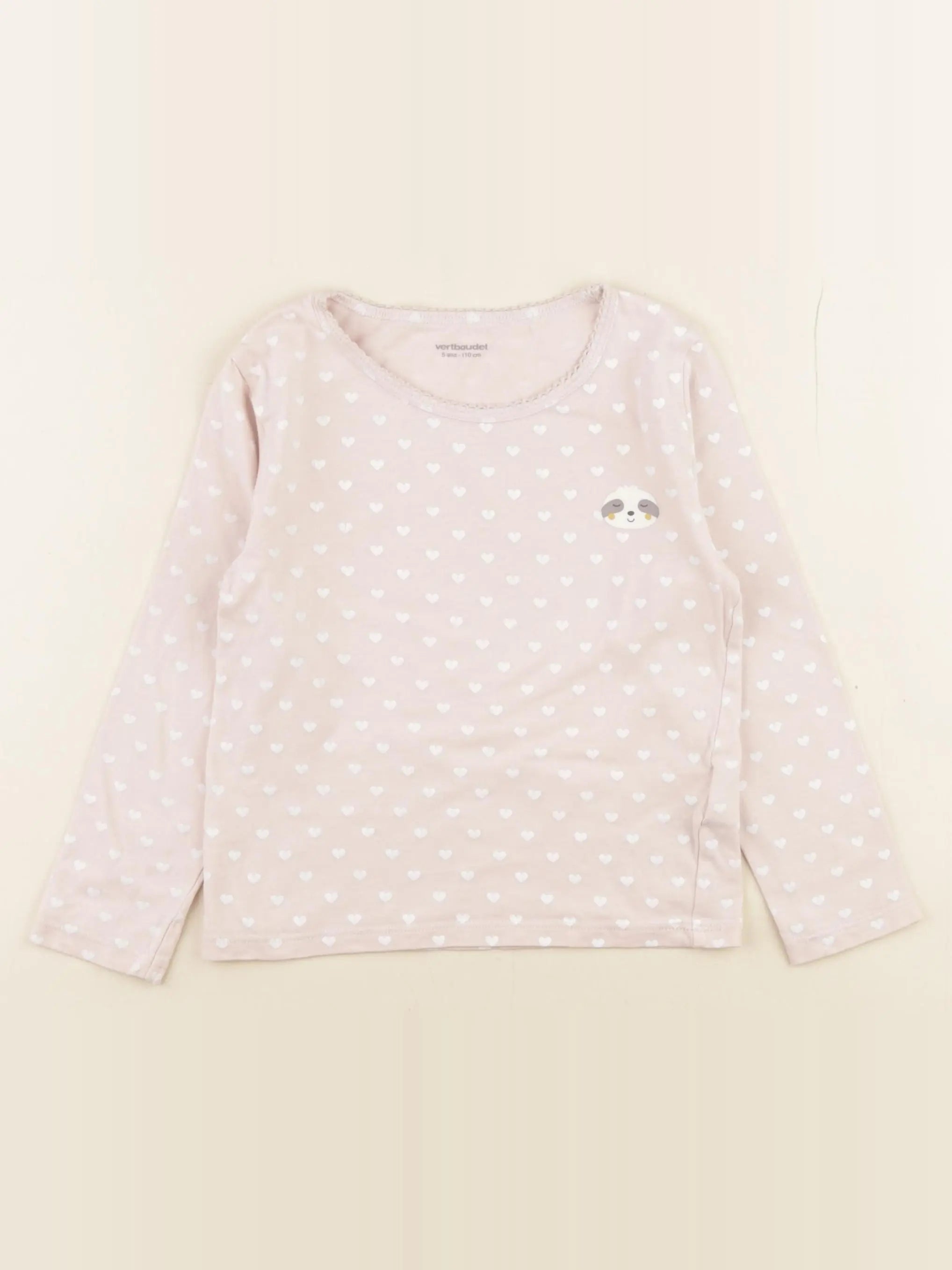 Vertbaudet - maillot de corps rose - 5 ans