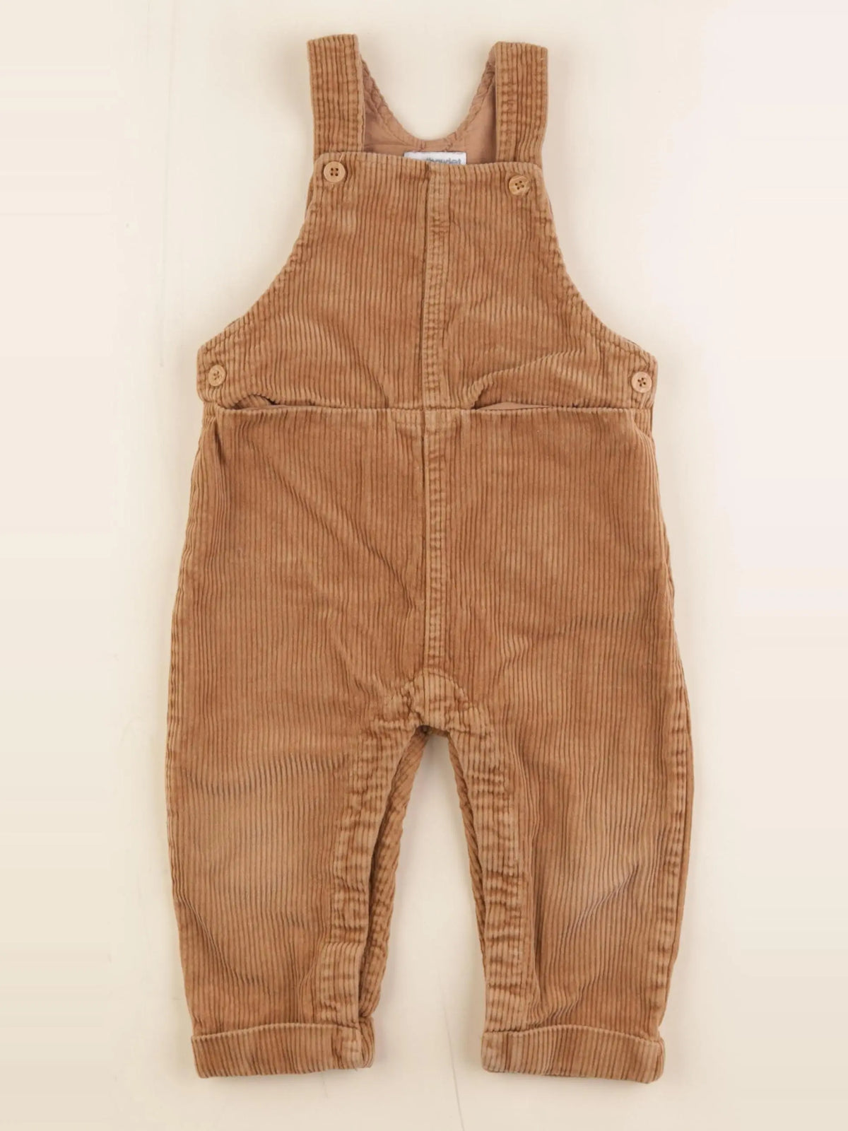 Vertbaudet - salopette marron - 18 mois