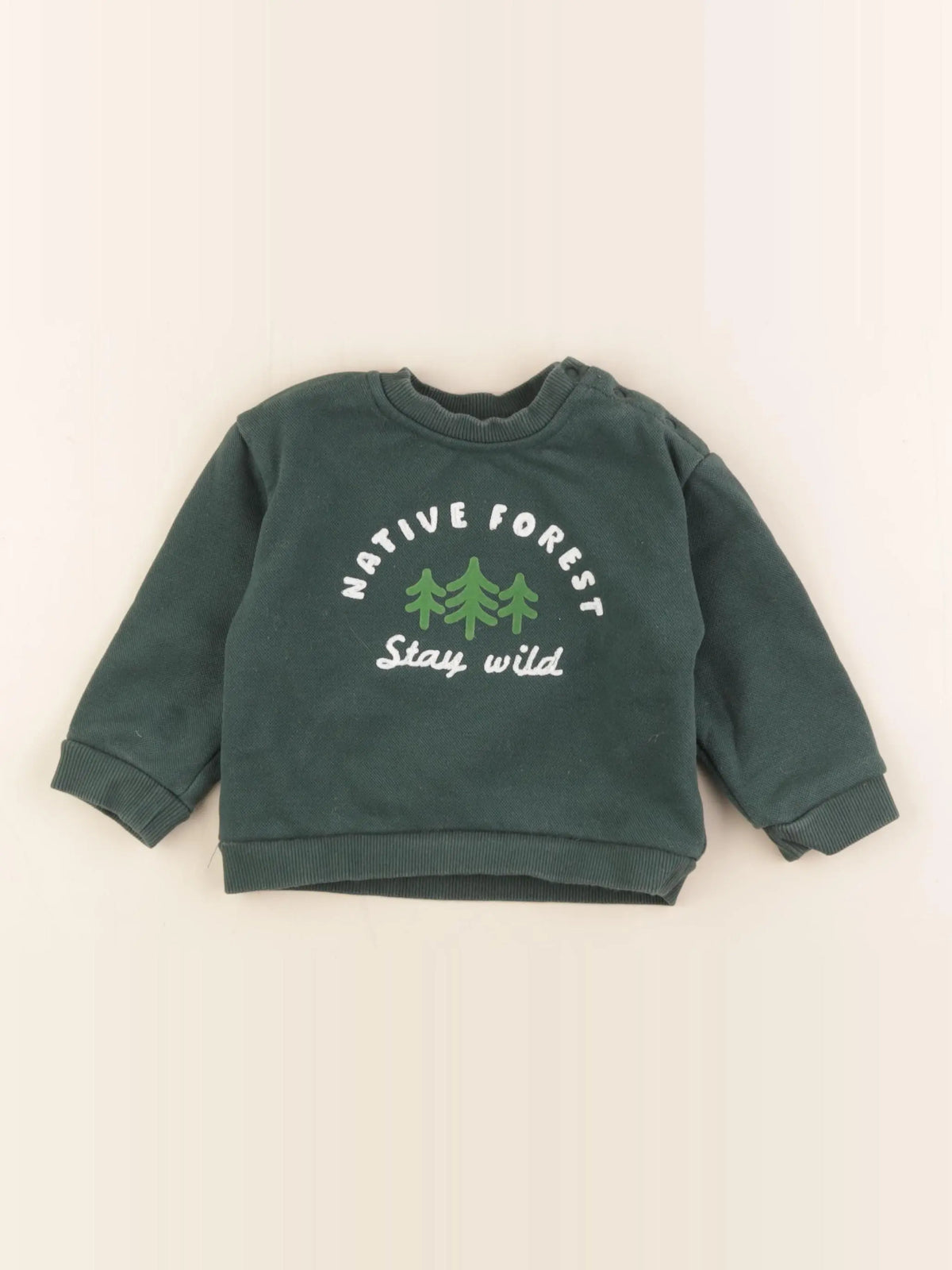 Boutchou - sweat vert - 18 mois