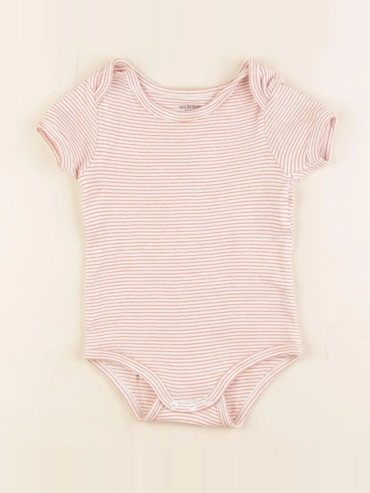 Vertbaudet - body orange - 18 mois