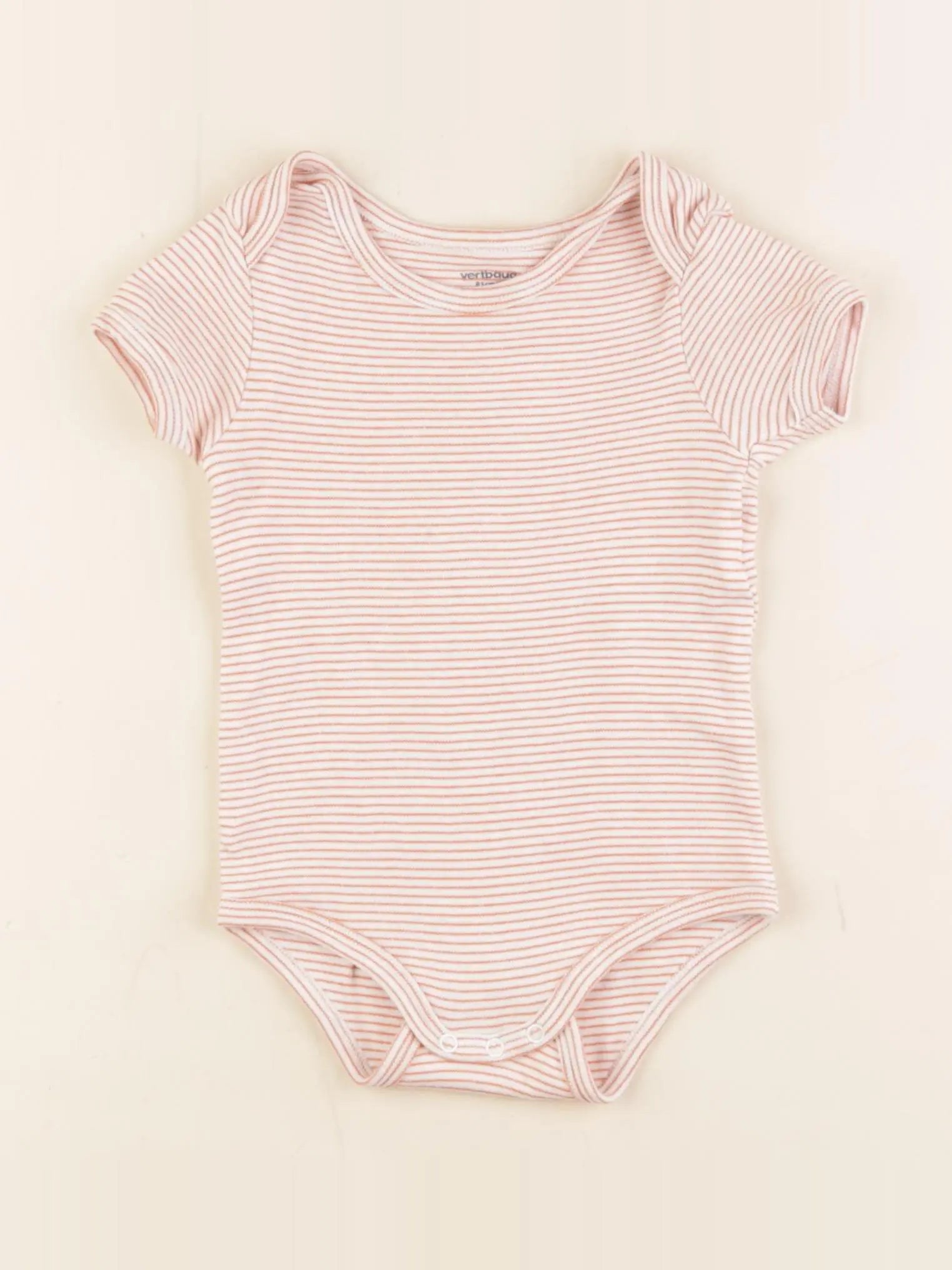 Vertbaudet - body orange - 18 mois