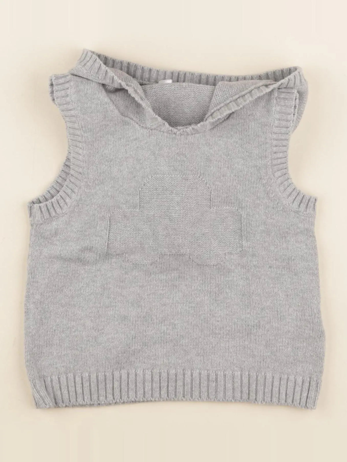 Vertbaudet - pull gris - 18 mois