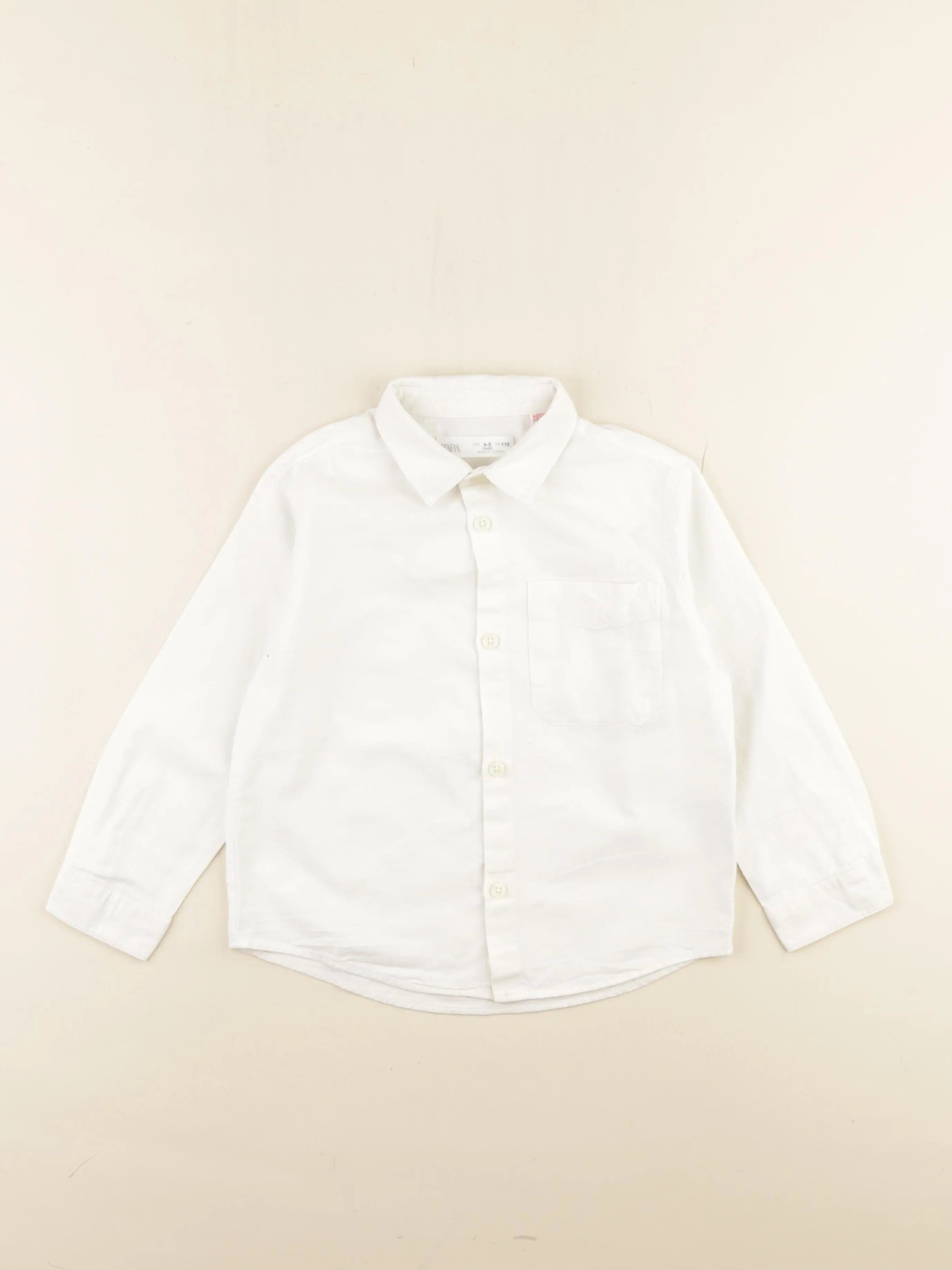 Zara - chemise blanc - 4/5 ans