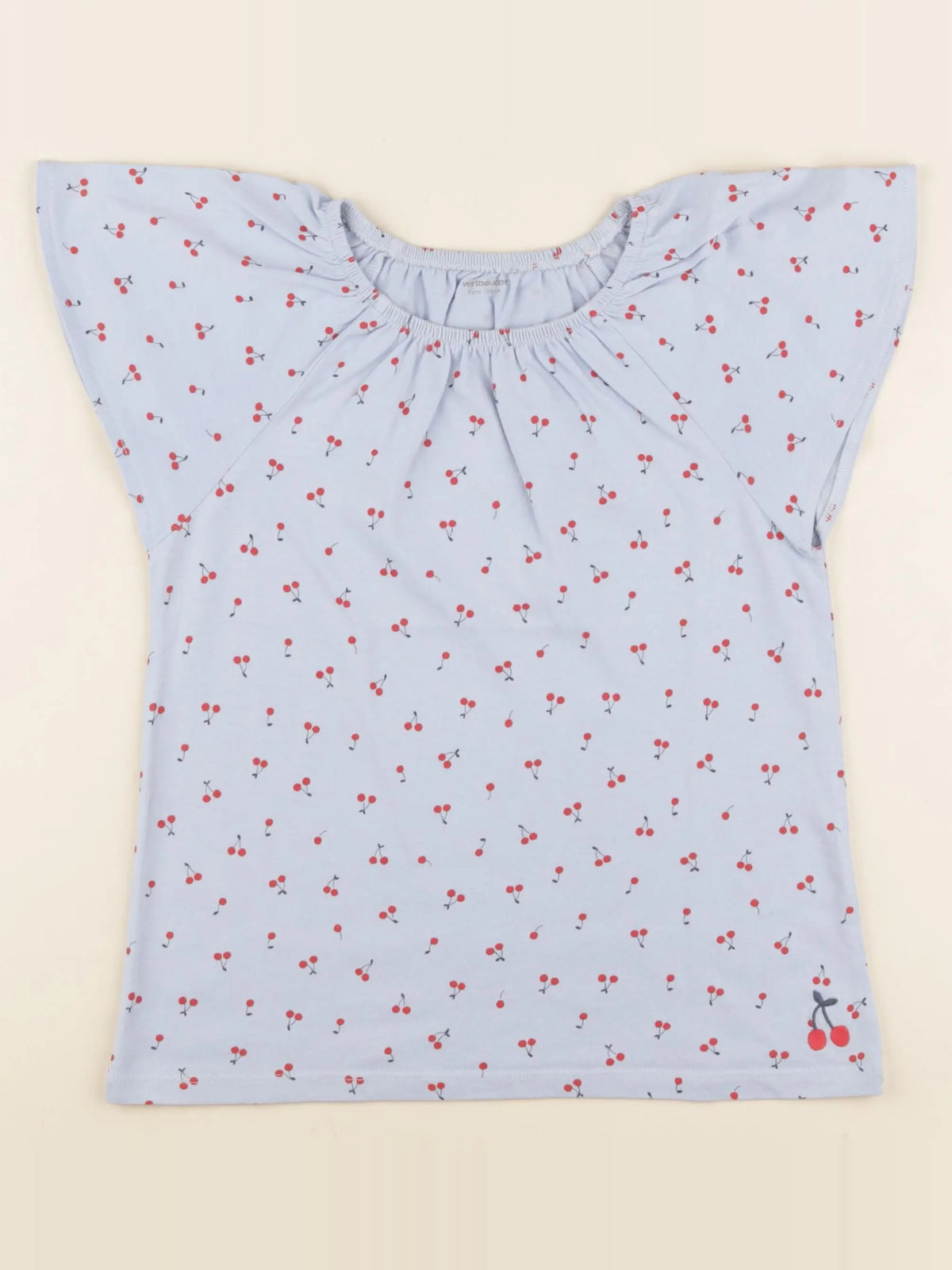 Vertbaudet - tee-shirt bleu - 8 ans