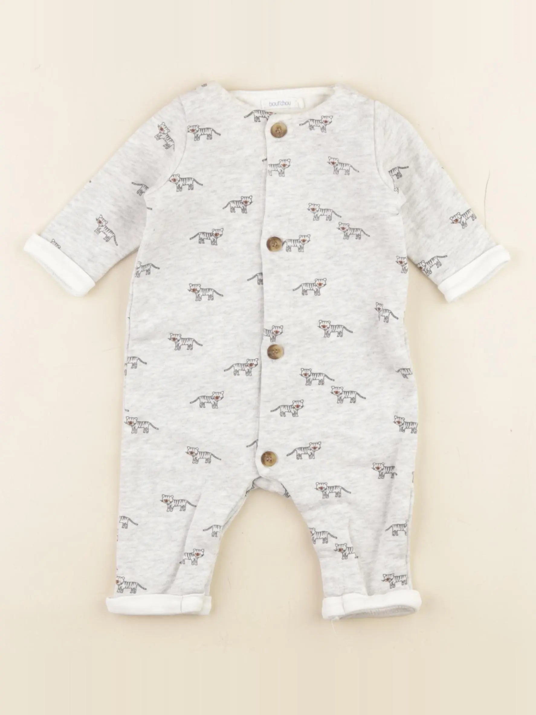 Boutchou - combinaison gris - 3 mois