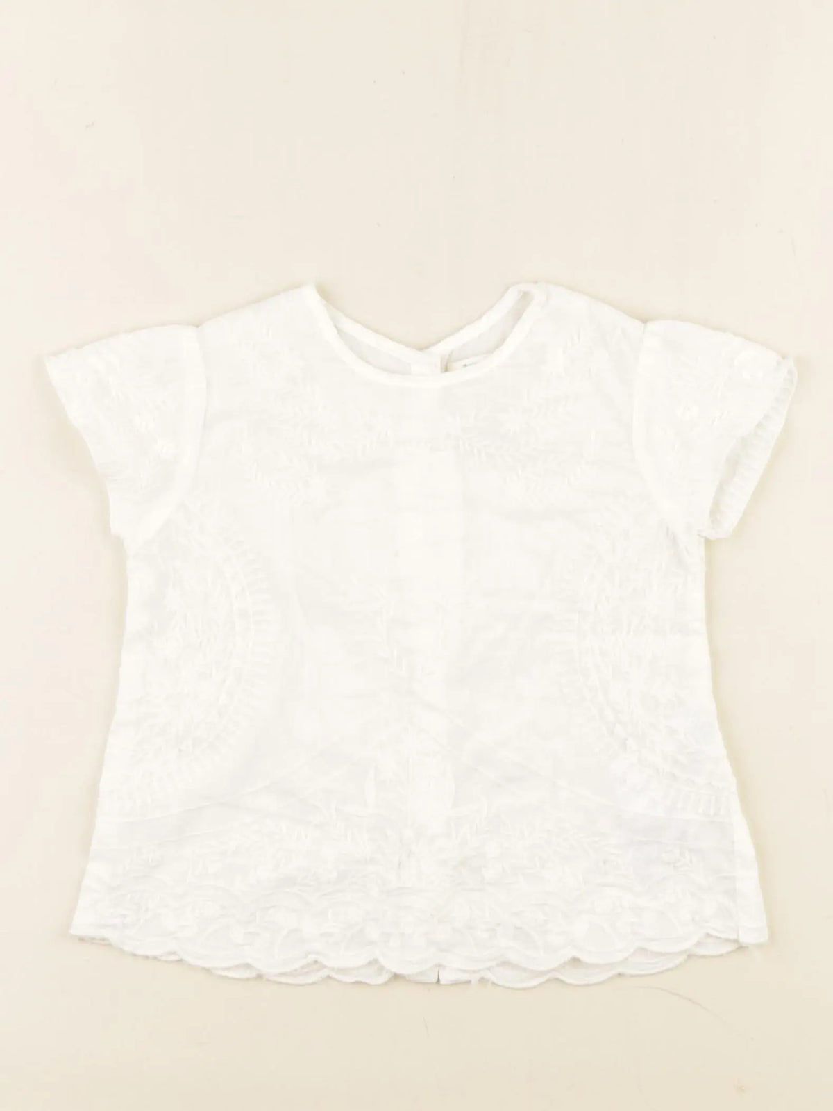 Zara - blouse beige - 12/18 mois
