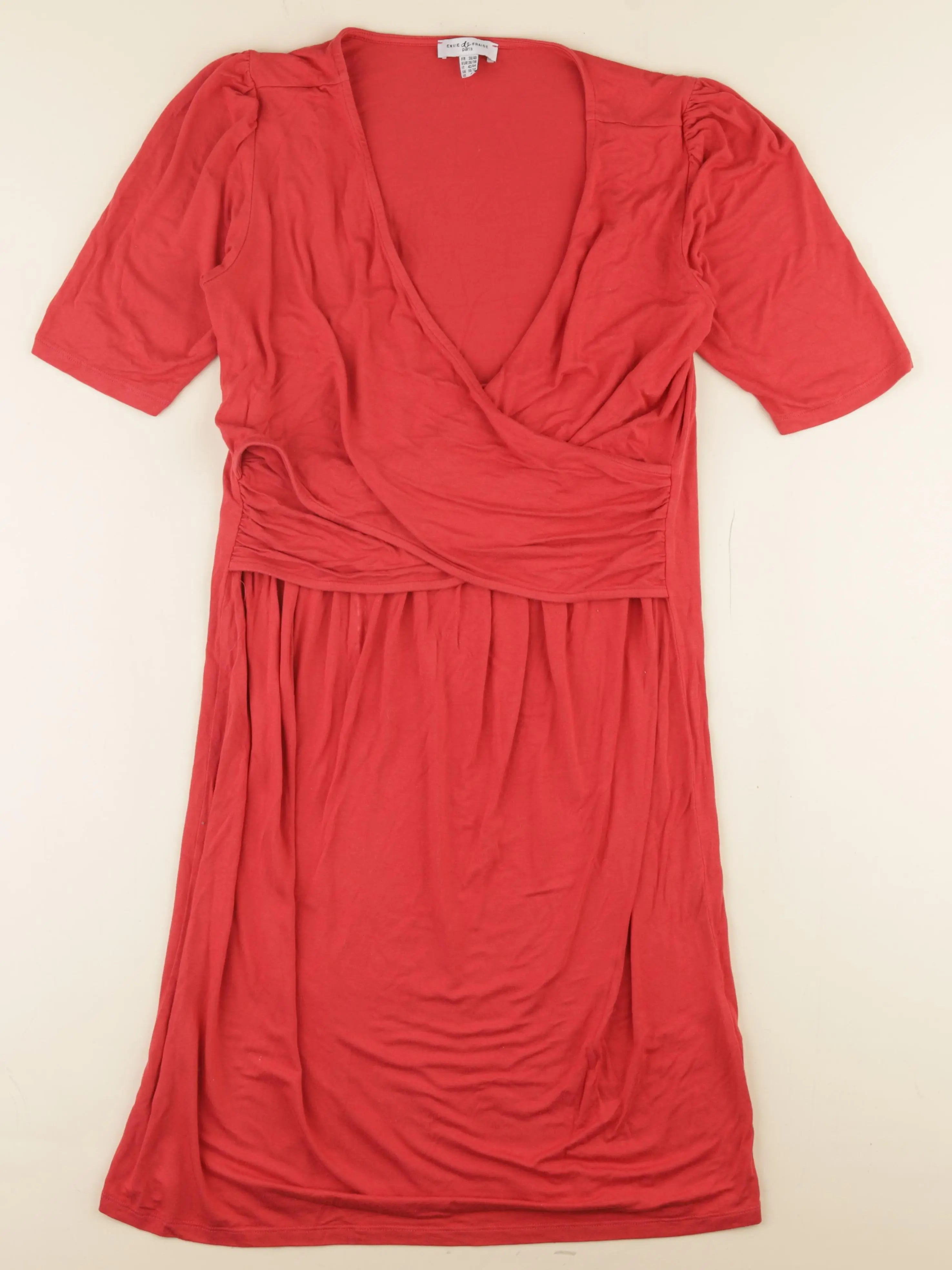 Envie de fraise - robe grossesse, allaitement rouge - 38 à 40