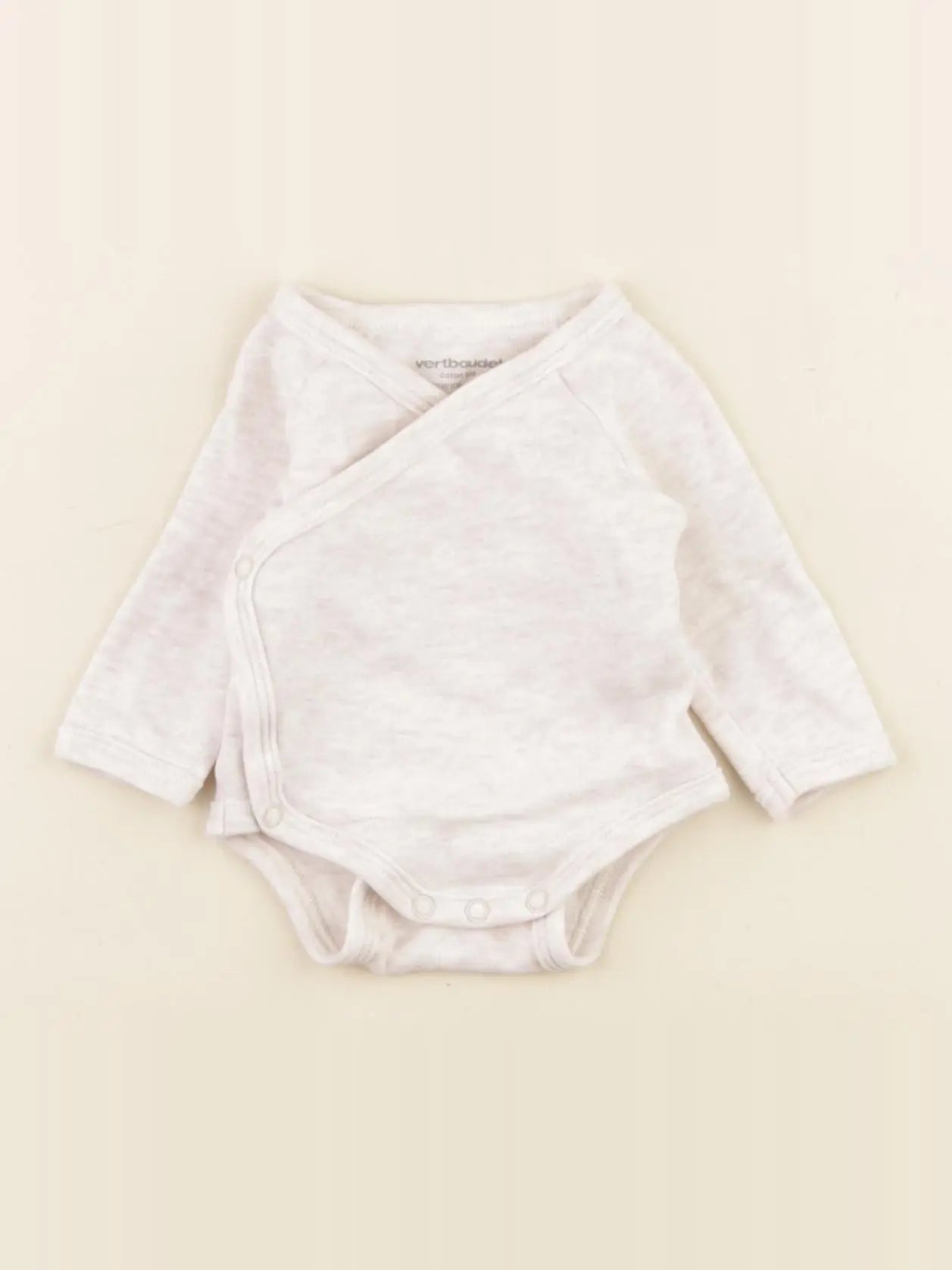 Vertbaudet - body beige - 0 mois