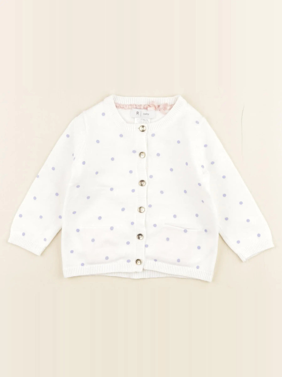 La Redoute - gilet blanc - 9 mois