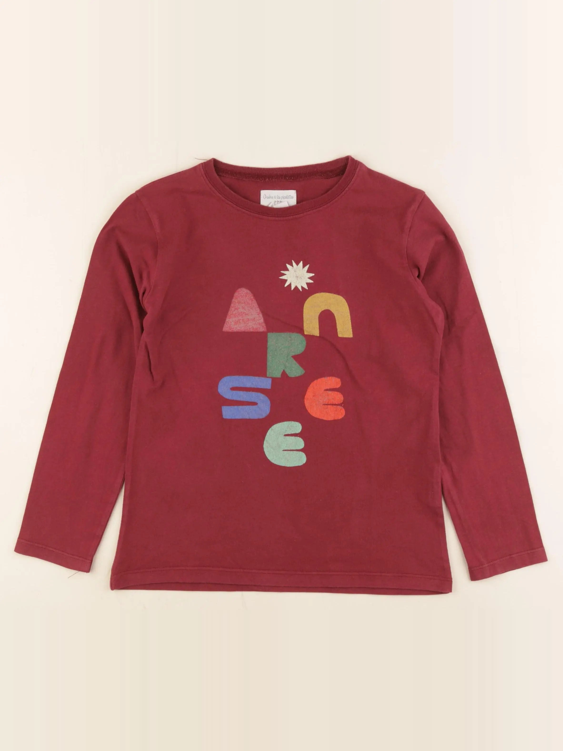 Arsène et les pipelettes - tee-shirt rouge - 8 ans