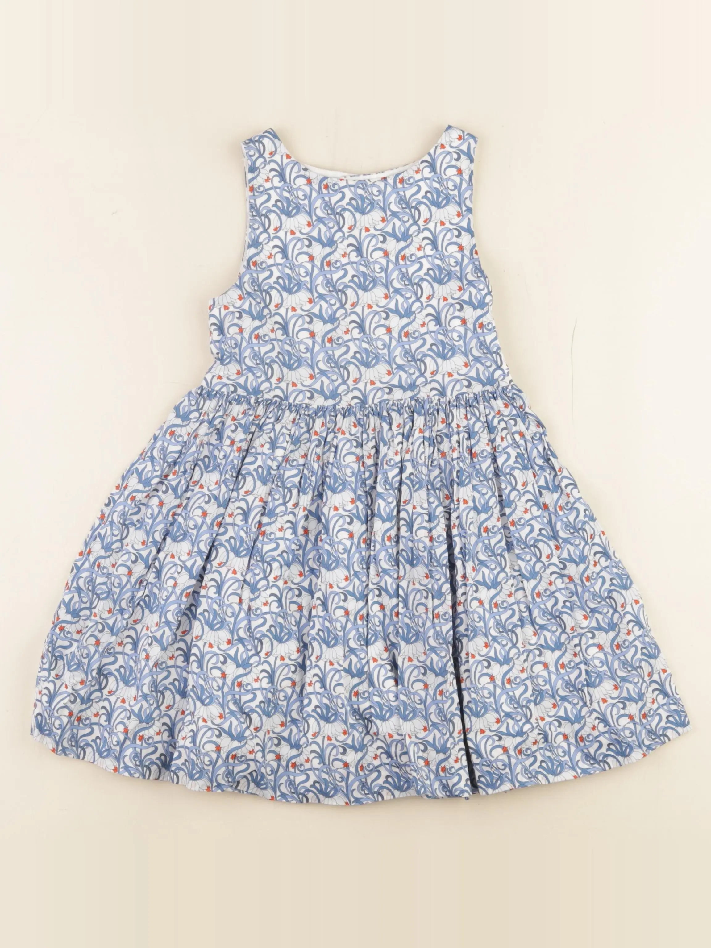 Jacadi - robe liberty bleu - 4 ans