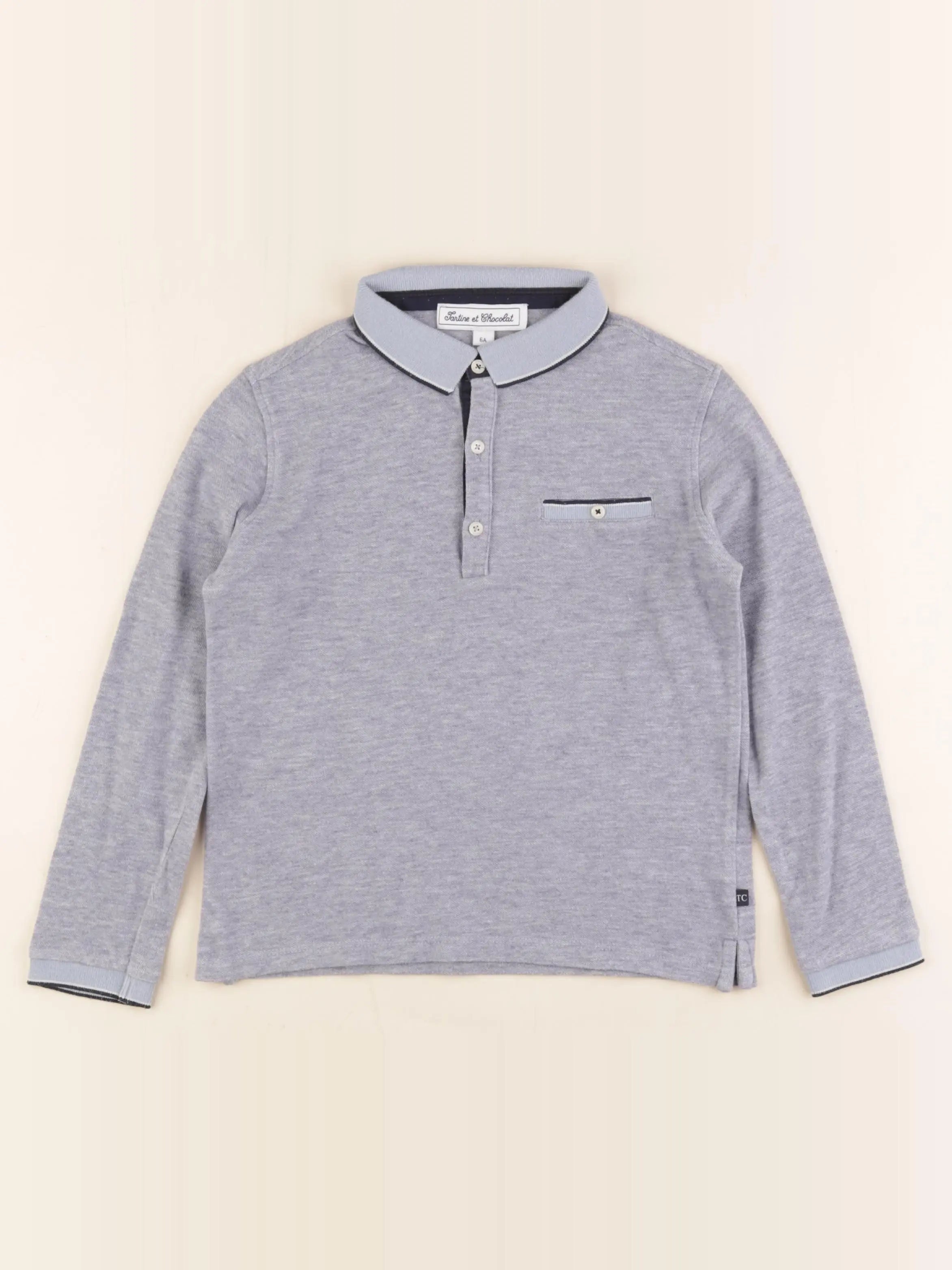 Tartine & Chocolat - polo bleu - 6 ans