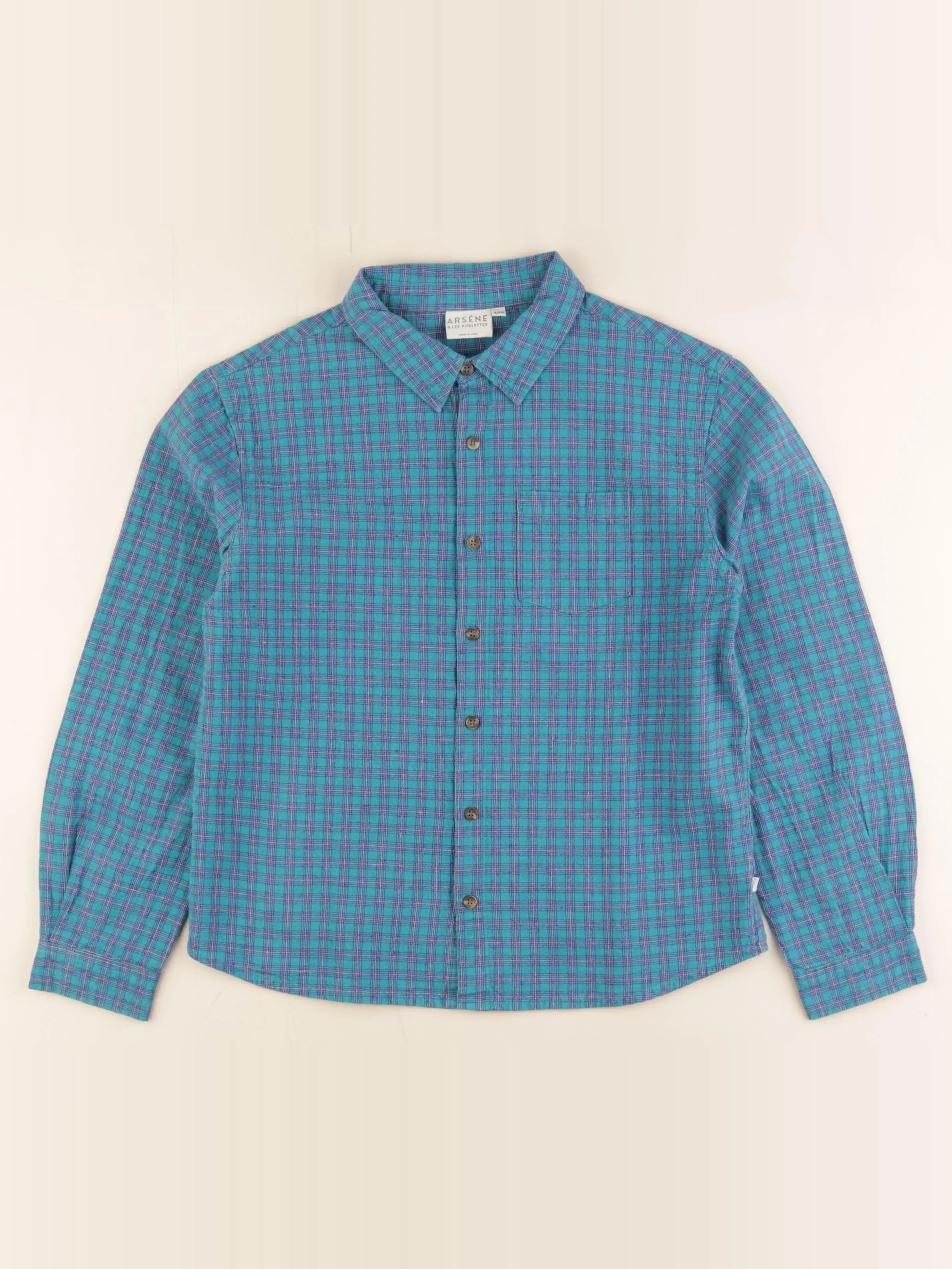 Arsène et les pipelettes - chemise bleu - 12 ans