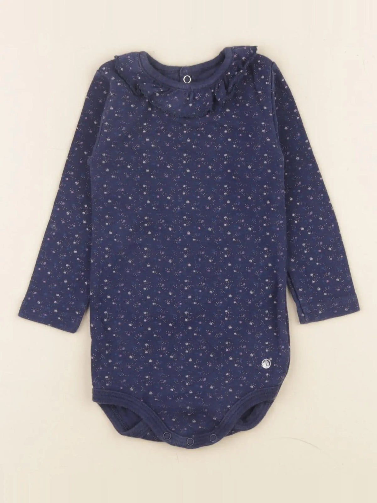 Petit Bateau - body bleu - 12 mois