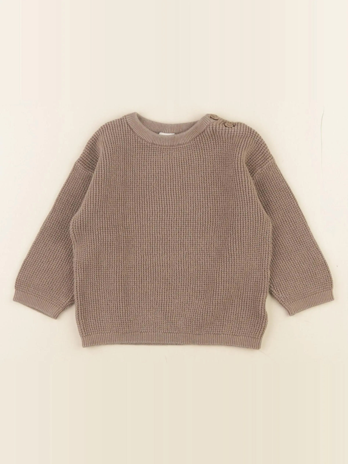 H&M - pull marron - 9/12 mois