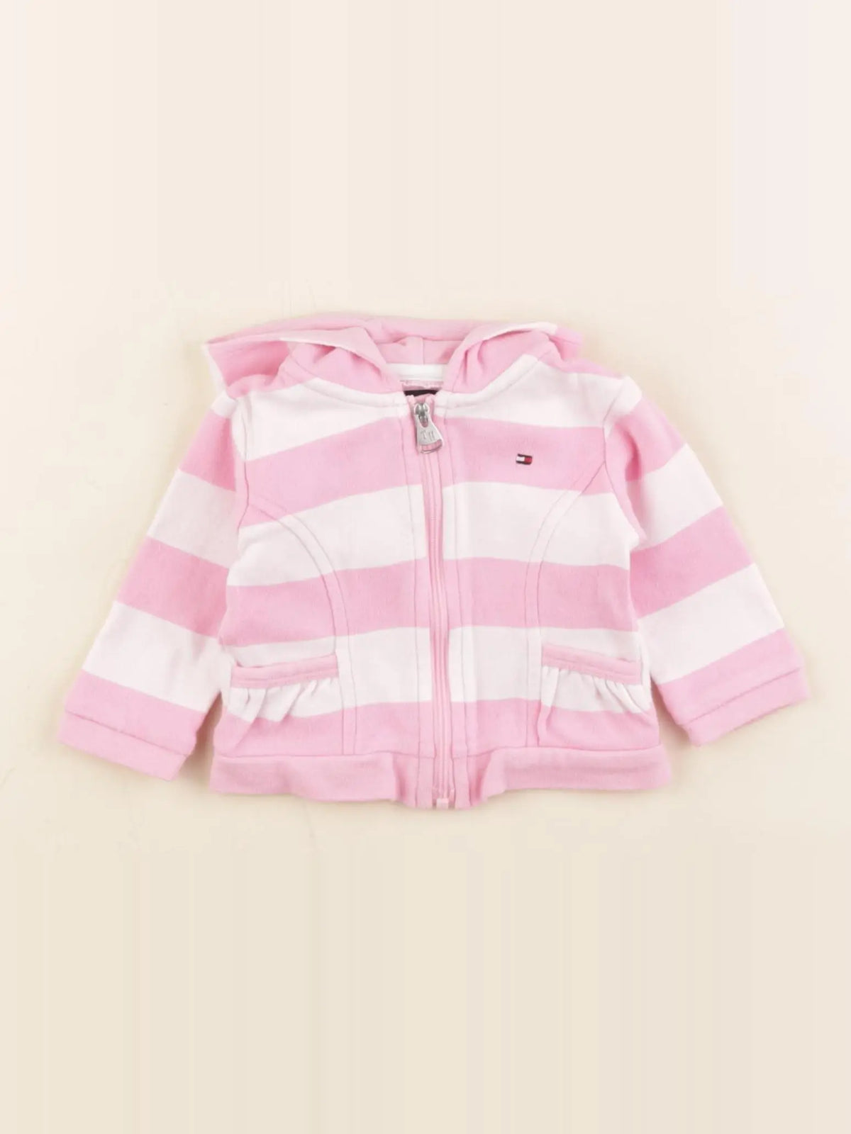 Tommy Hilfiger - gilet blanc, rose - 0/3 mois