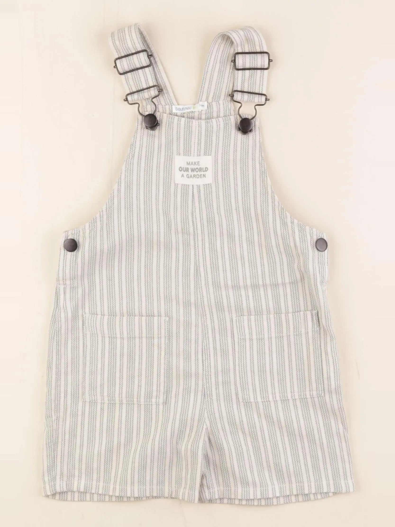 Boutchou - salopette beige, vert - 2 ans