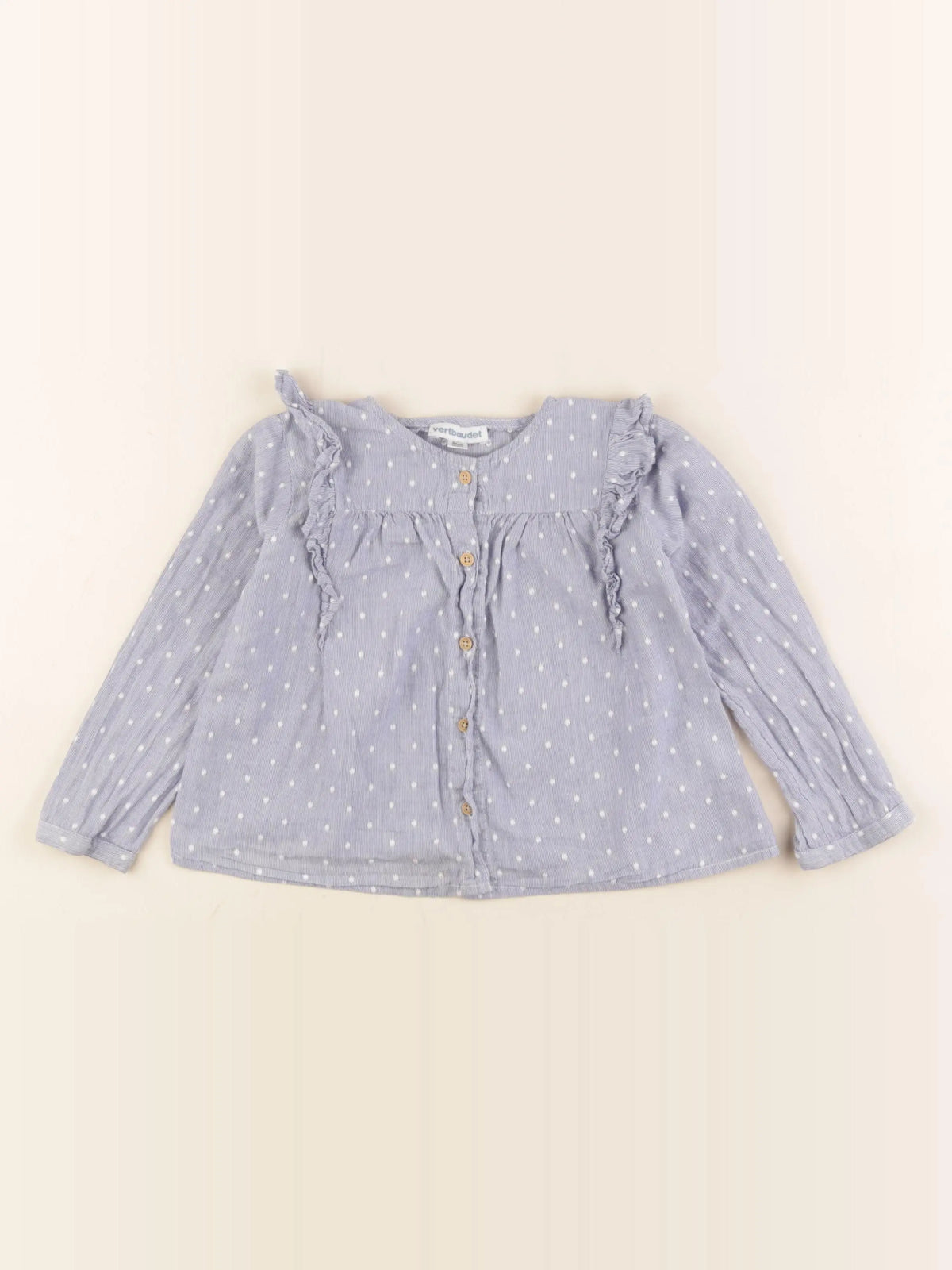 Vertbaudet - blouse bleu - 3 ans