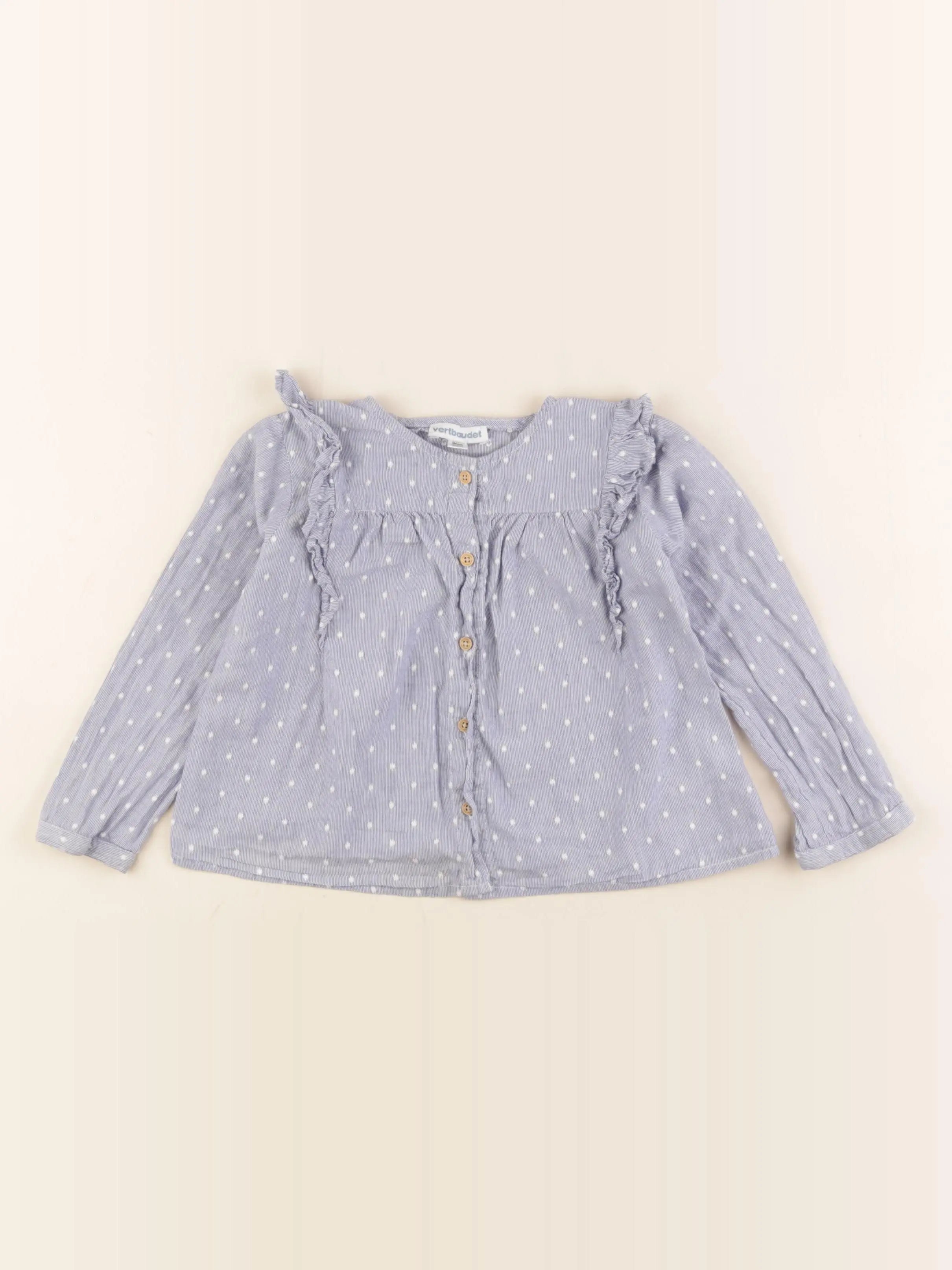 Vertbaudet - blouse bleu - 3 ans
