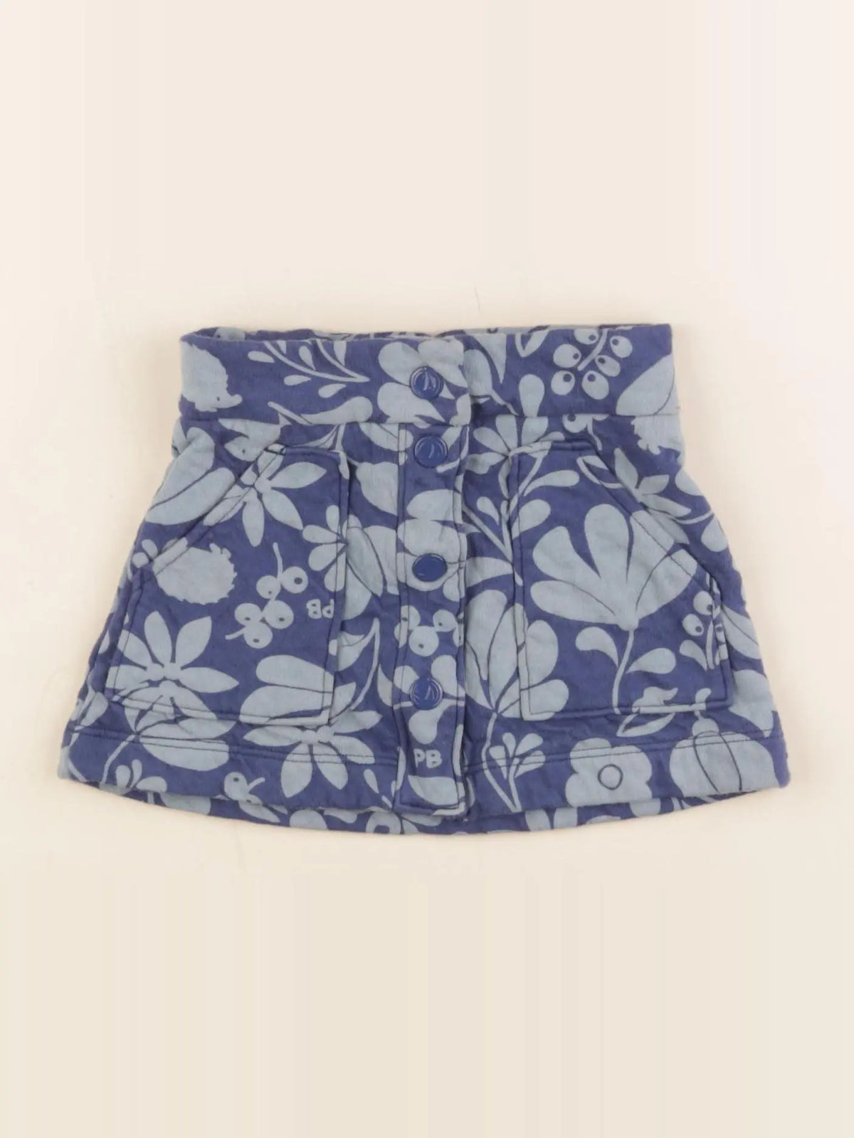 Petit Bateau - jupe bleu - 3 ans