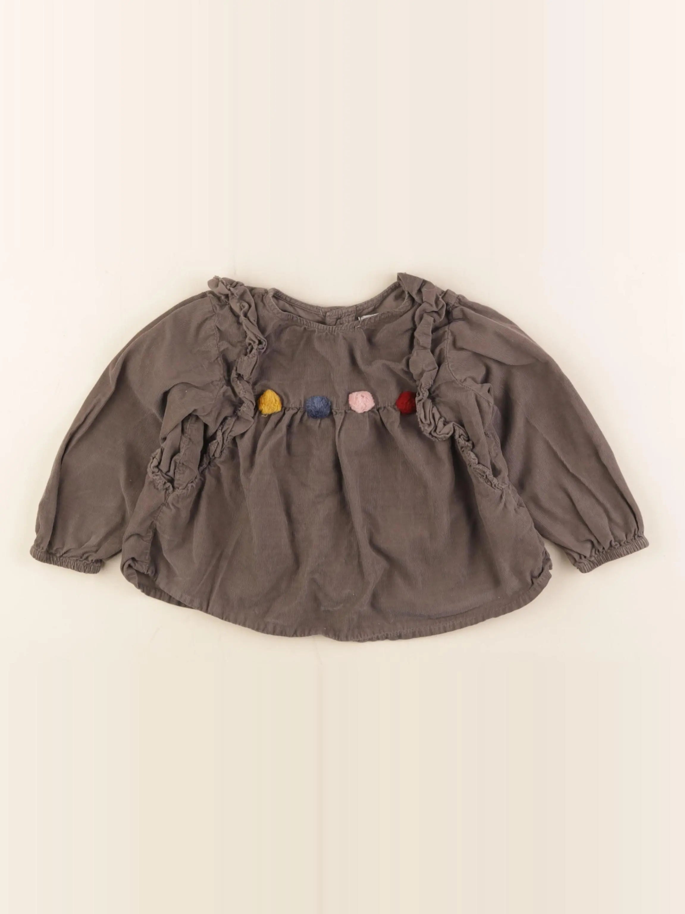 Zara - blouse marron - 18/24 mois