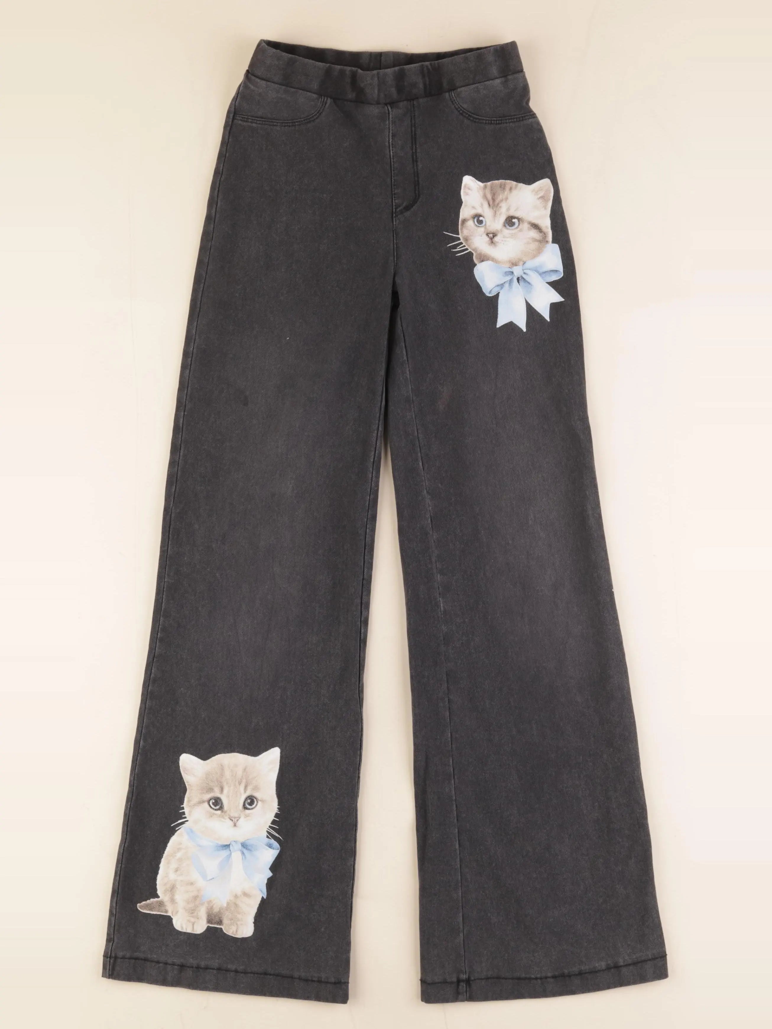 H&M - jegging gris - 9/10 ans