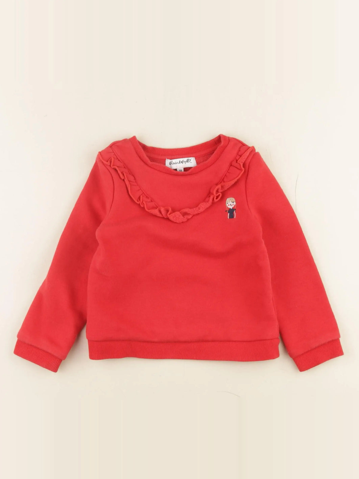 Galeries Lafayette - sweat rouge - 3 ans