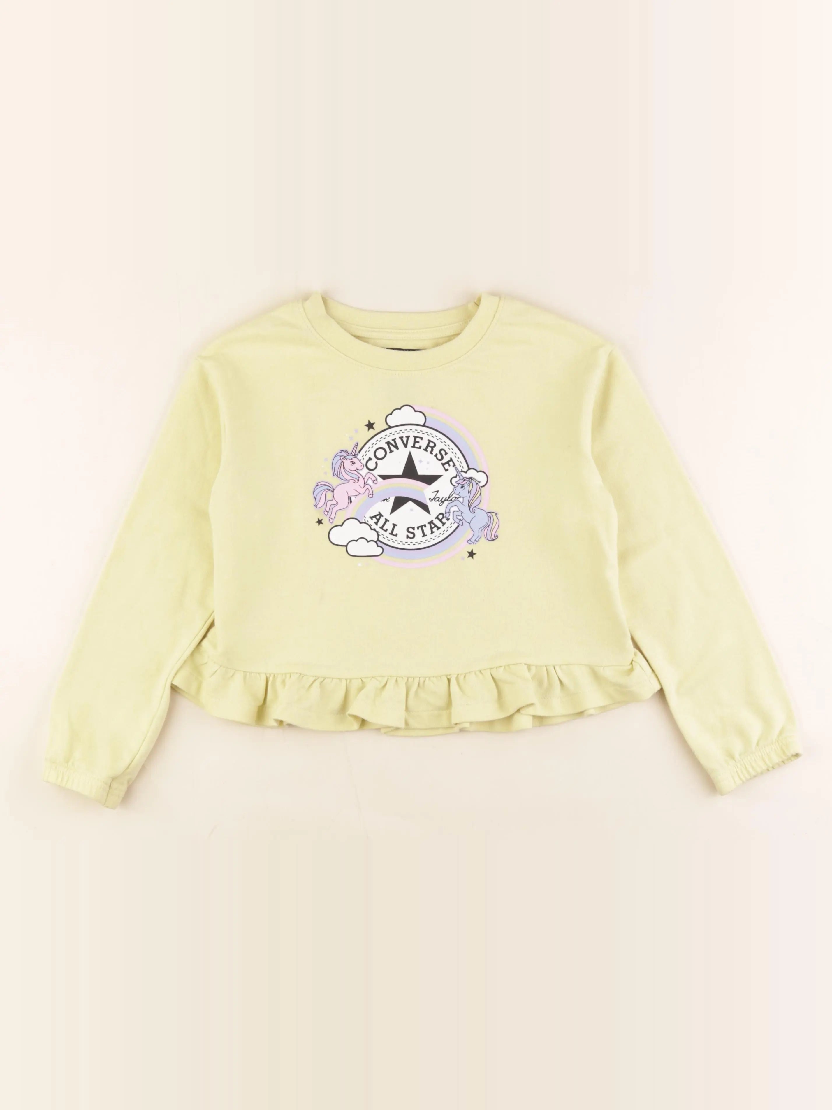 Converse - sweat jaune - 6 ans