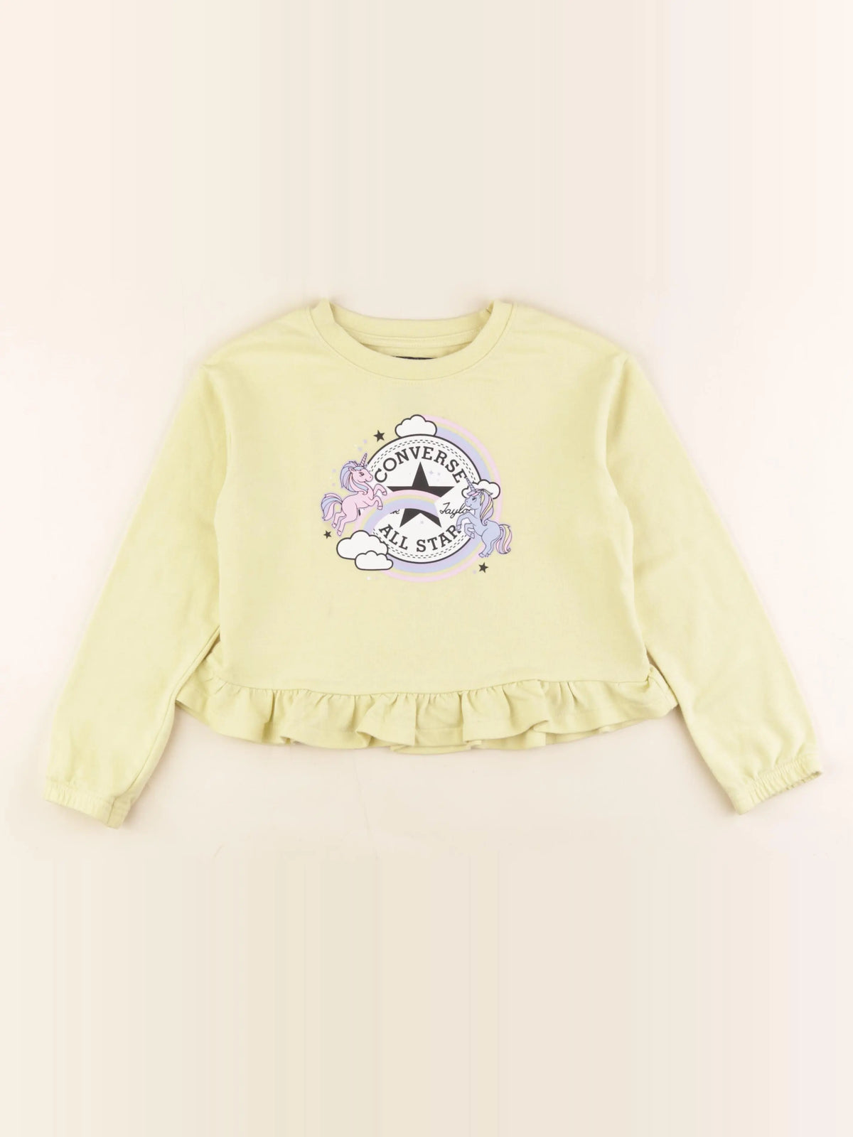 Converse - sweat jaune - 6 ans