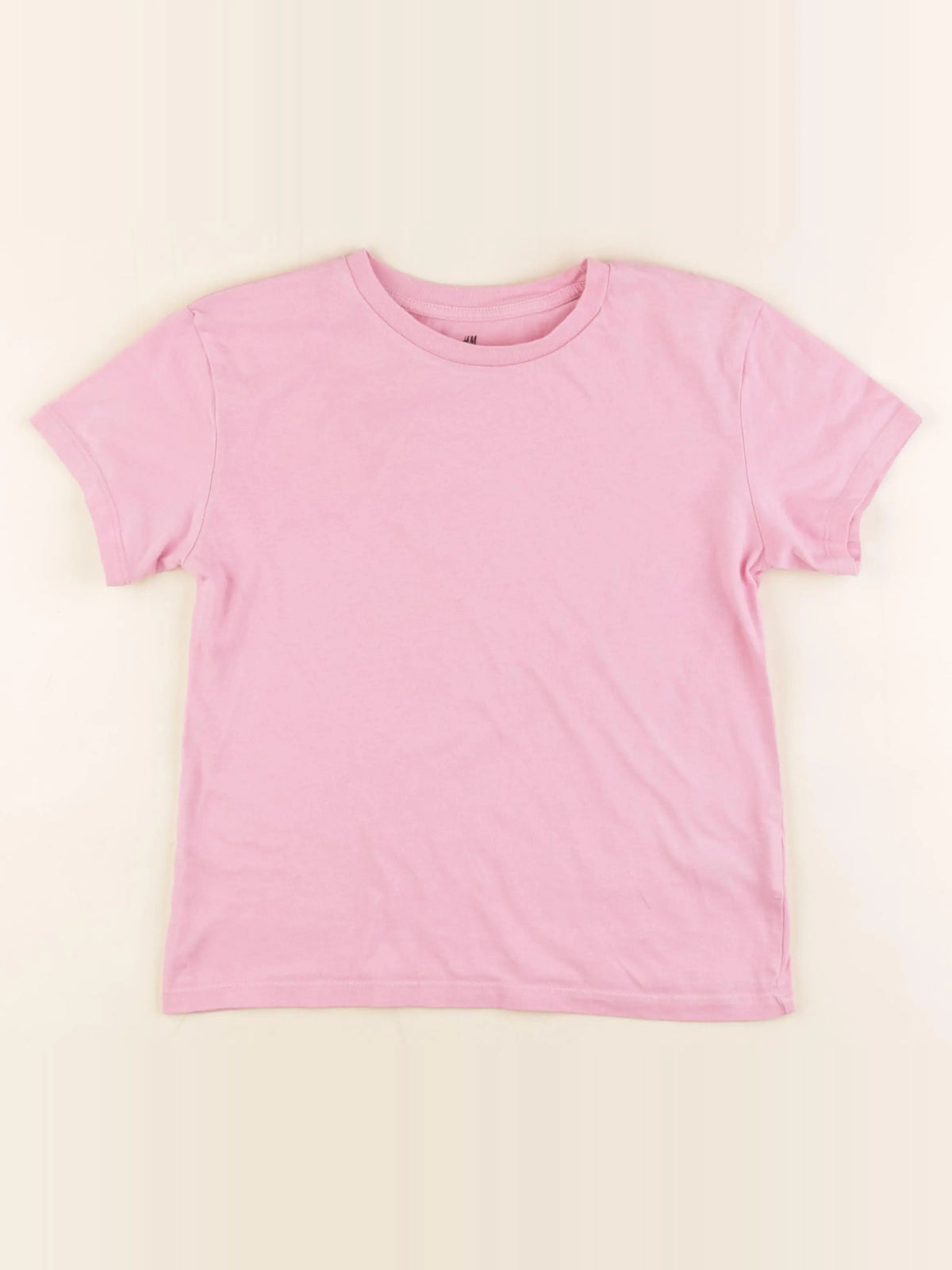 H&M - tee-shirt rose - 8/9 ans
