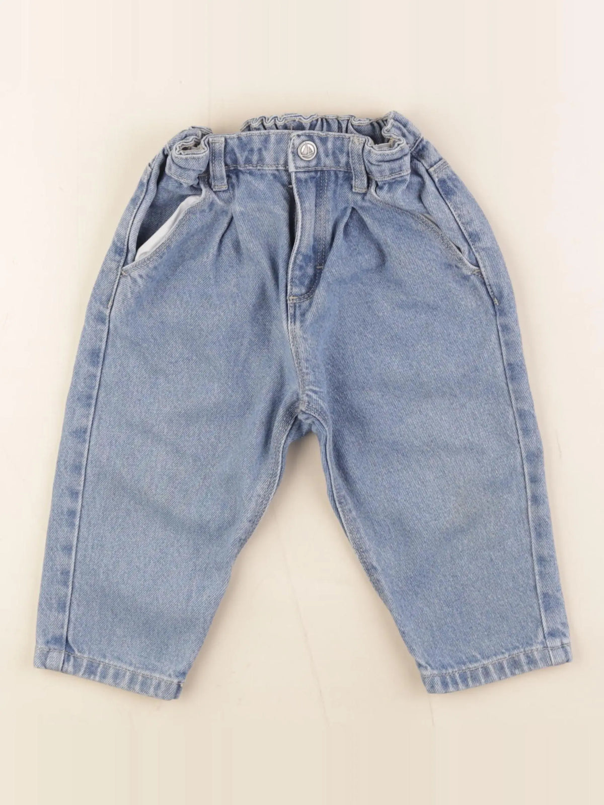 Petit Bateau - jean bleu - 24 mois