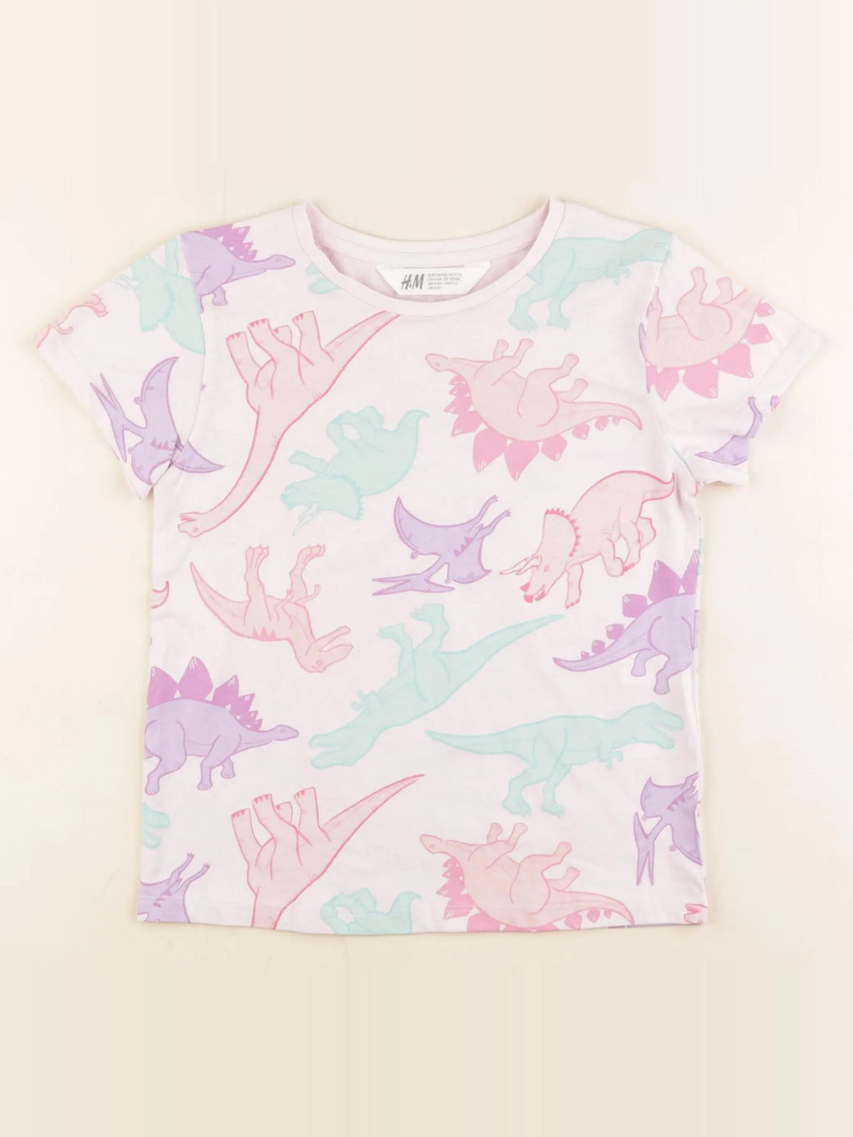H&M - tee-shirt rose - 4/6 ans
