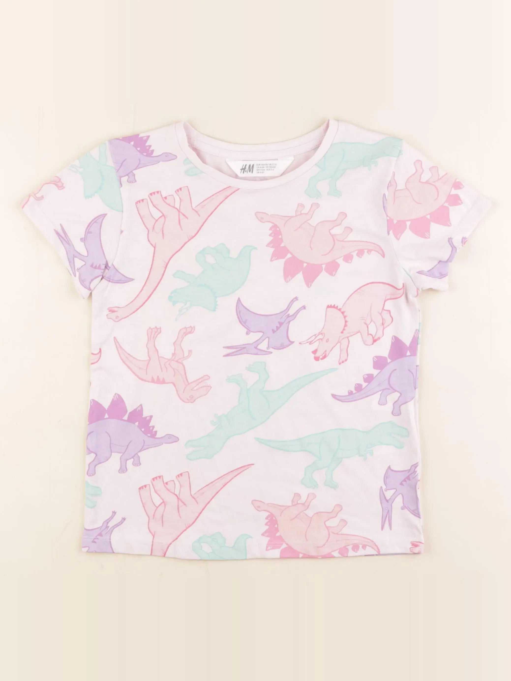 H&M - tee-shirt rose - 4/6 ans