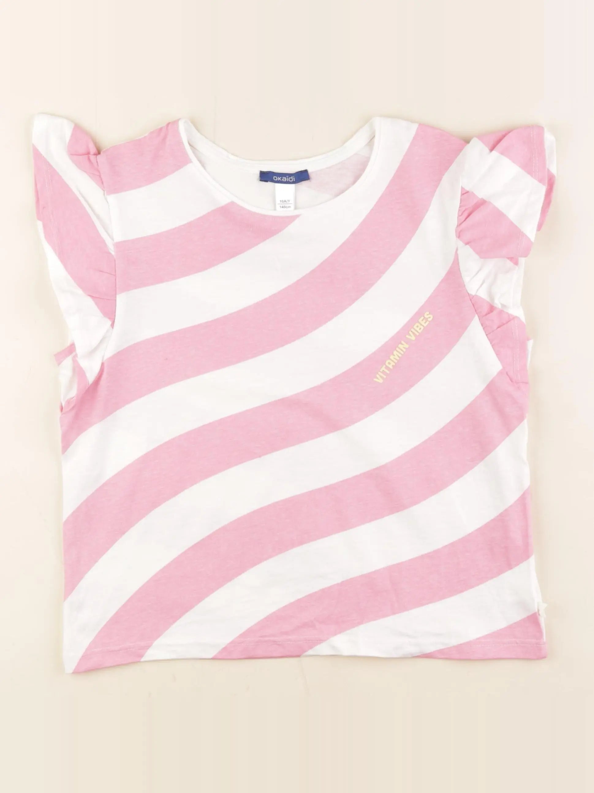 Okaidi - tee-shirt rose - 10 ans
