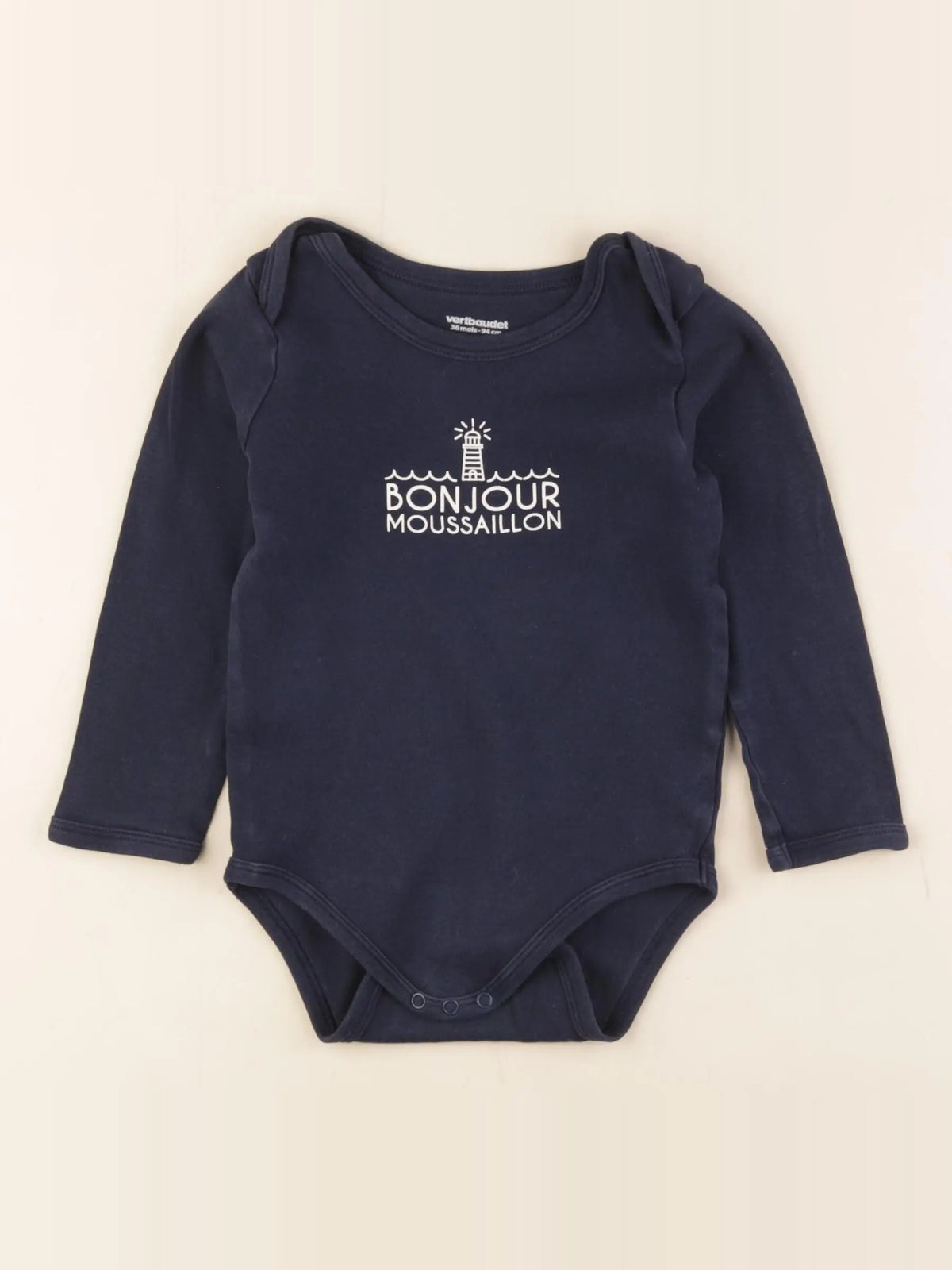 Vertbaudet - body bleu - 36 mois