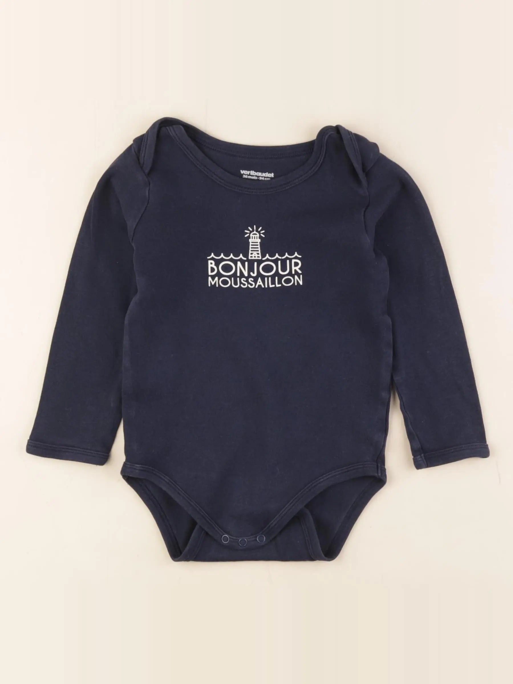 Vertbaudet - body bleu - 36 mois