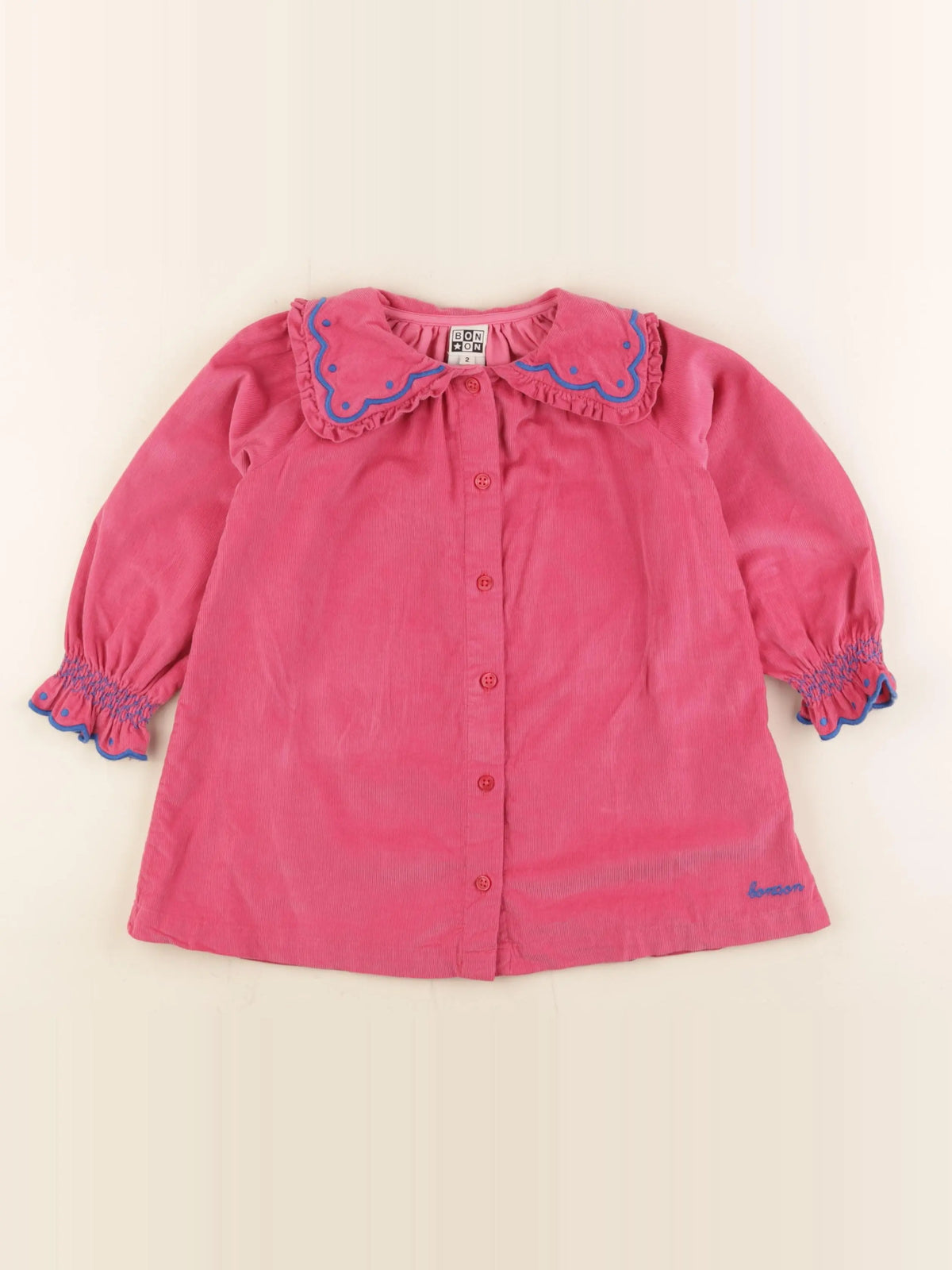 Bonton - robe rose - 2 ans