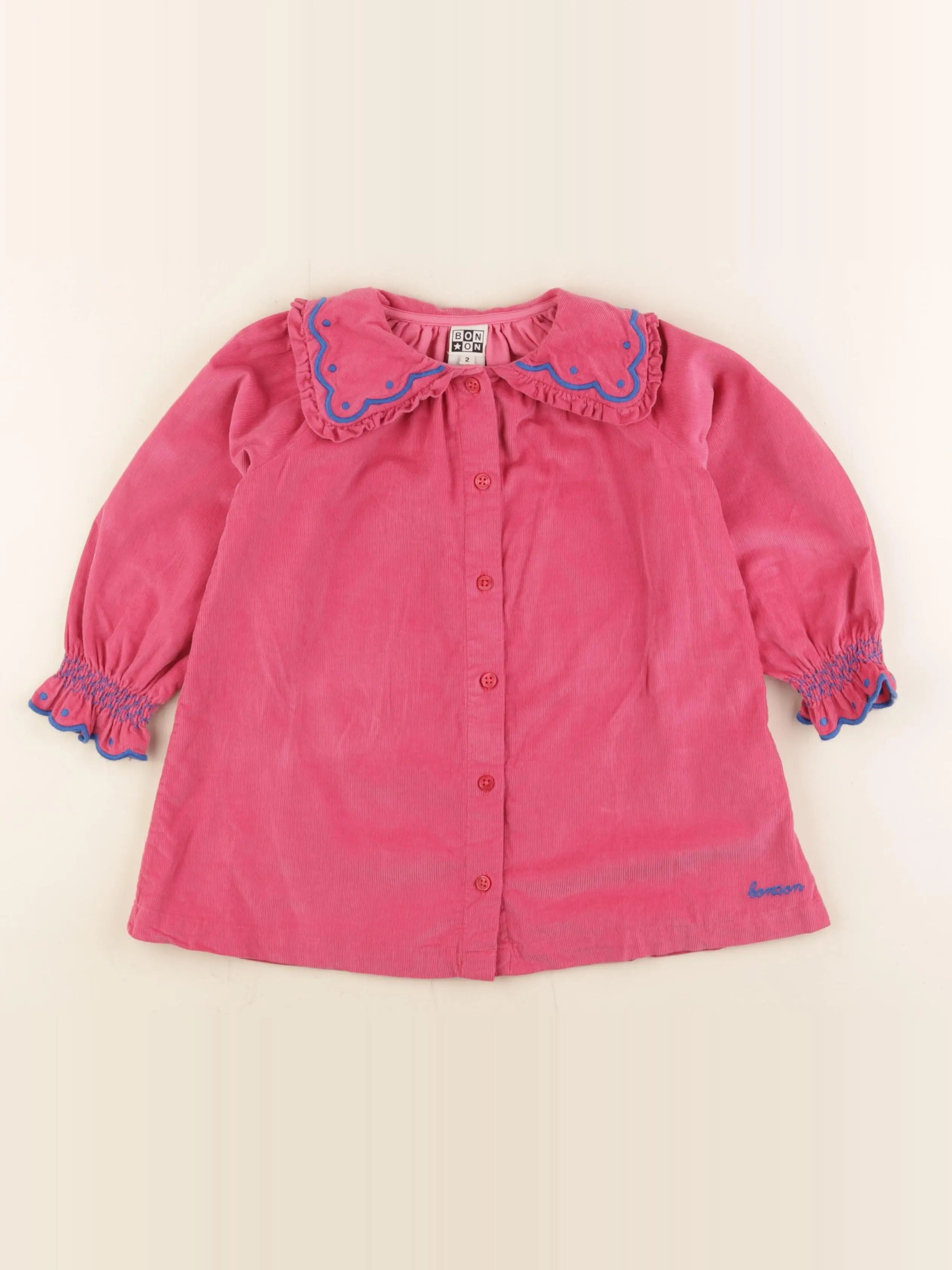 Bonton - robe rose - 2 ans