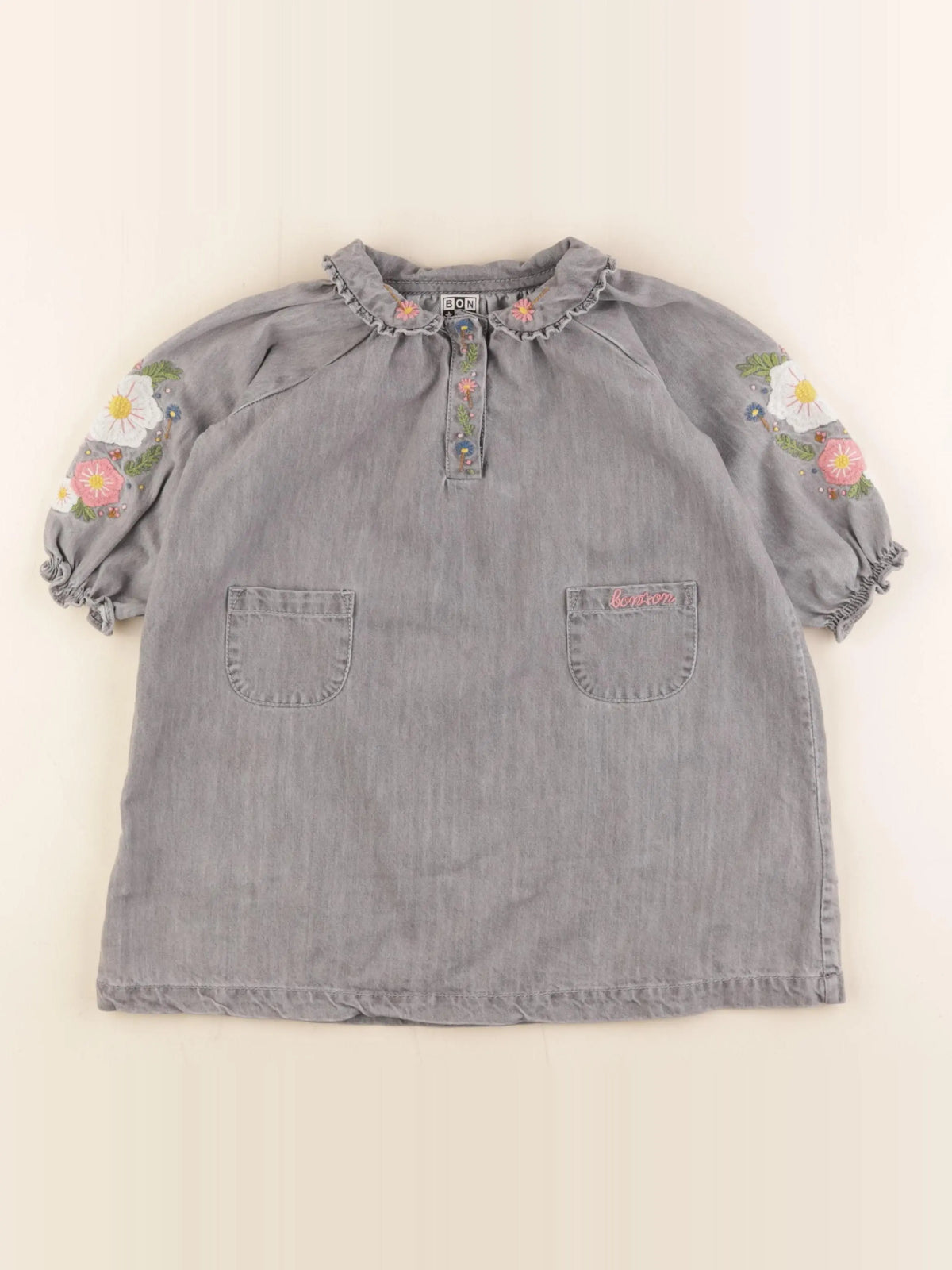 Bonton - robe gris - 2 ans