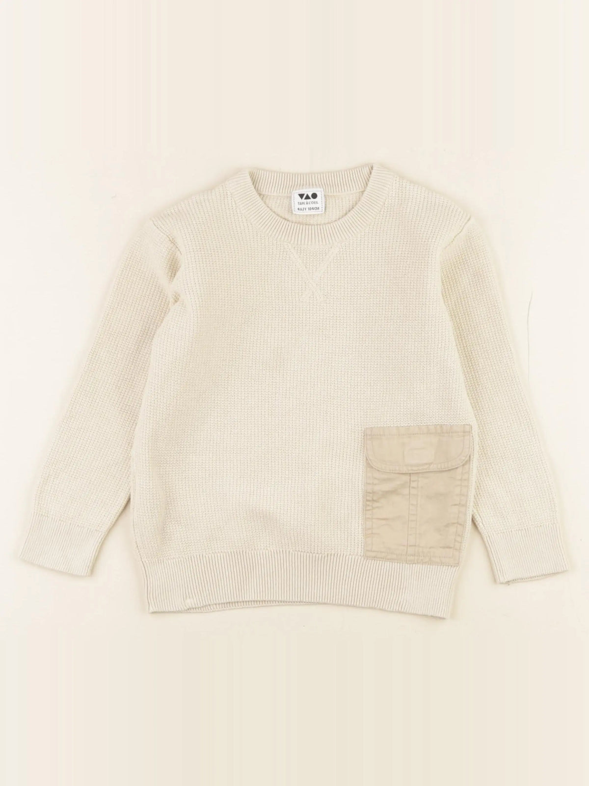 Tape à l'oeil - pull beige - 4 ans