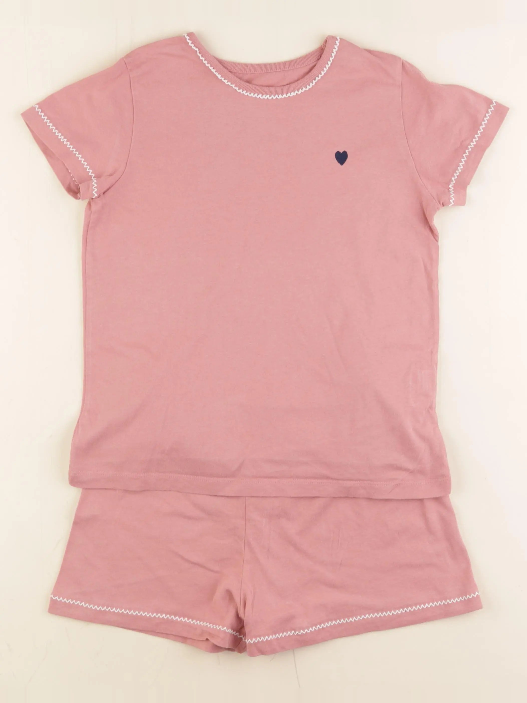 Monoprix - pyjama coton rose - 8 ans