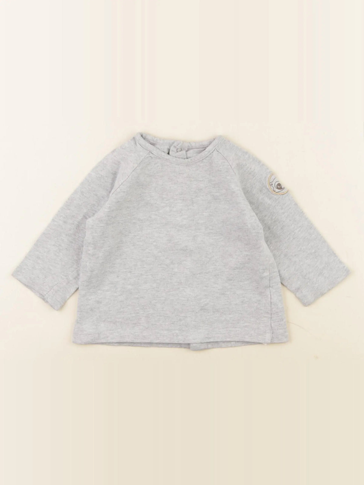 Vertbaudet - tee-shirt gris - 9 mois
