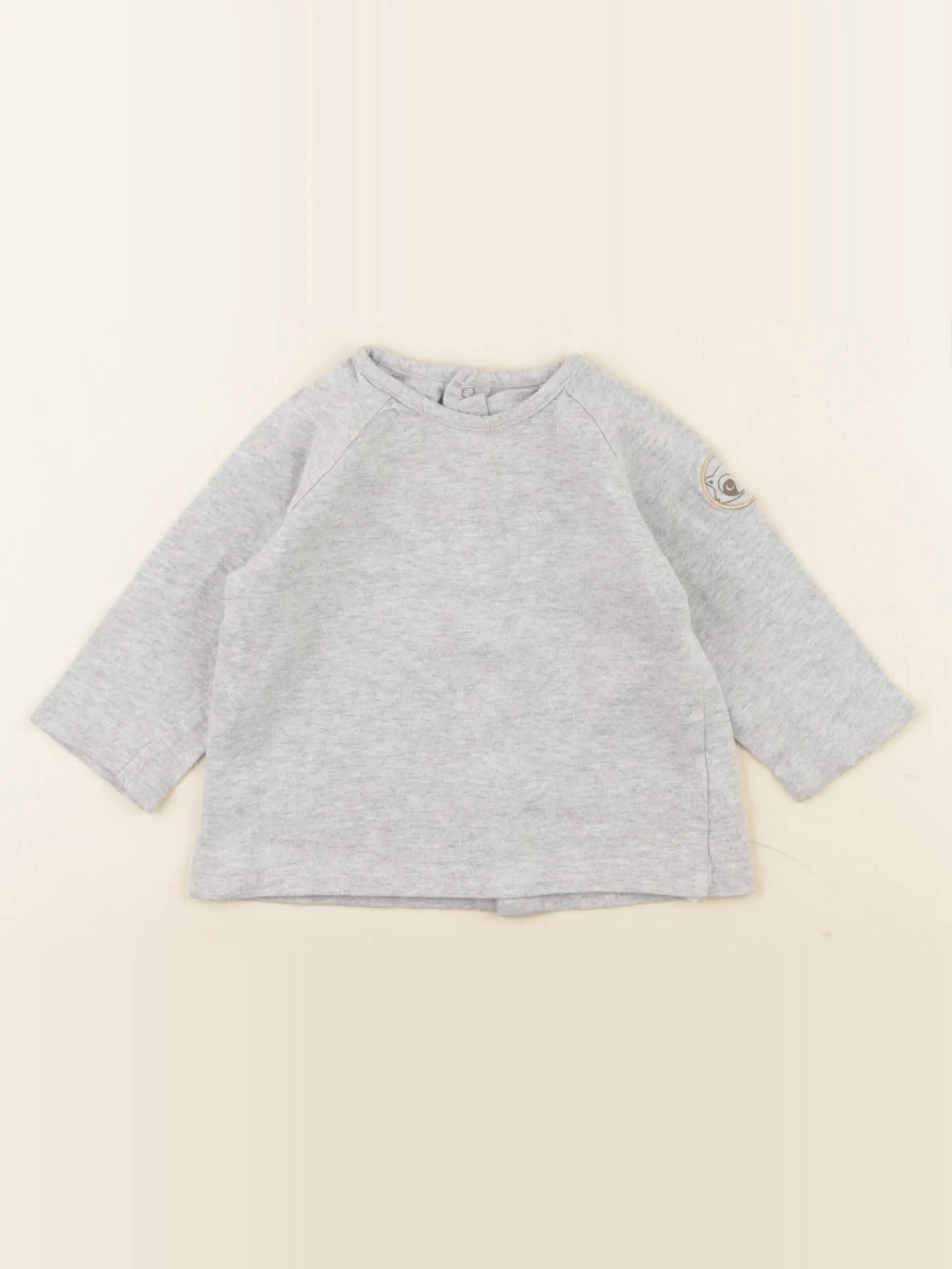 Vertbaudet - tee-shirt gris - 9 mois