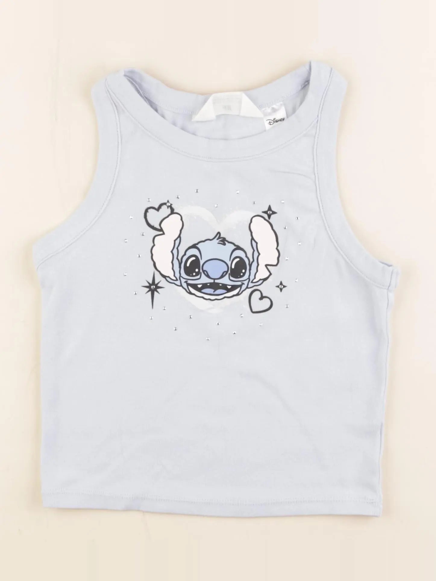 H&M - débardeur bleu - 10/12 ans