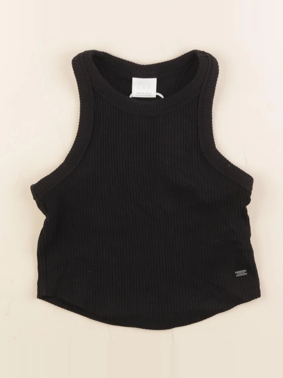 Zara - débardeur court noir - 8/9 ans