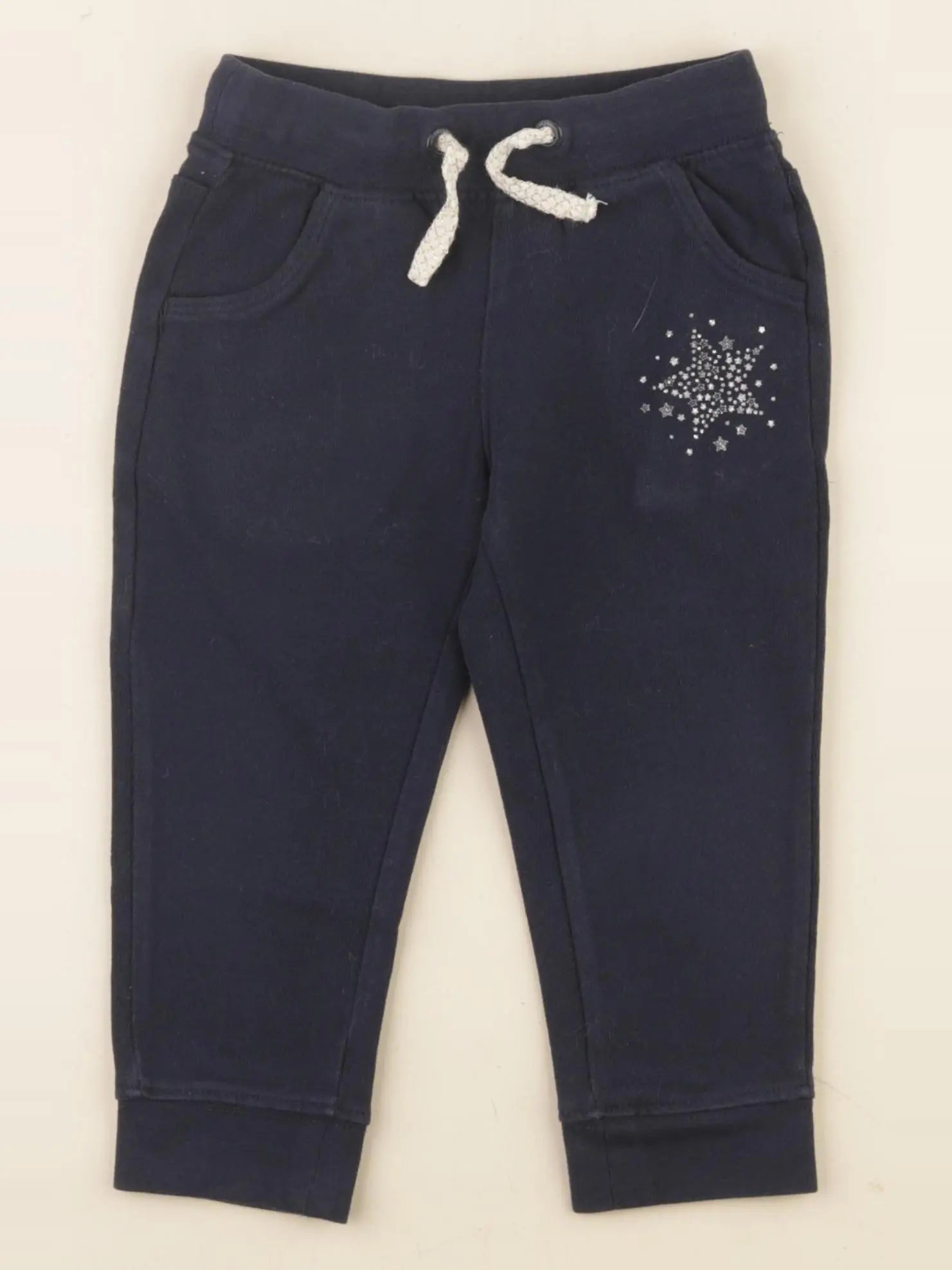 Vertbaudet - jogging bleu, argent - 2 ans