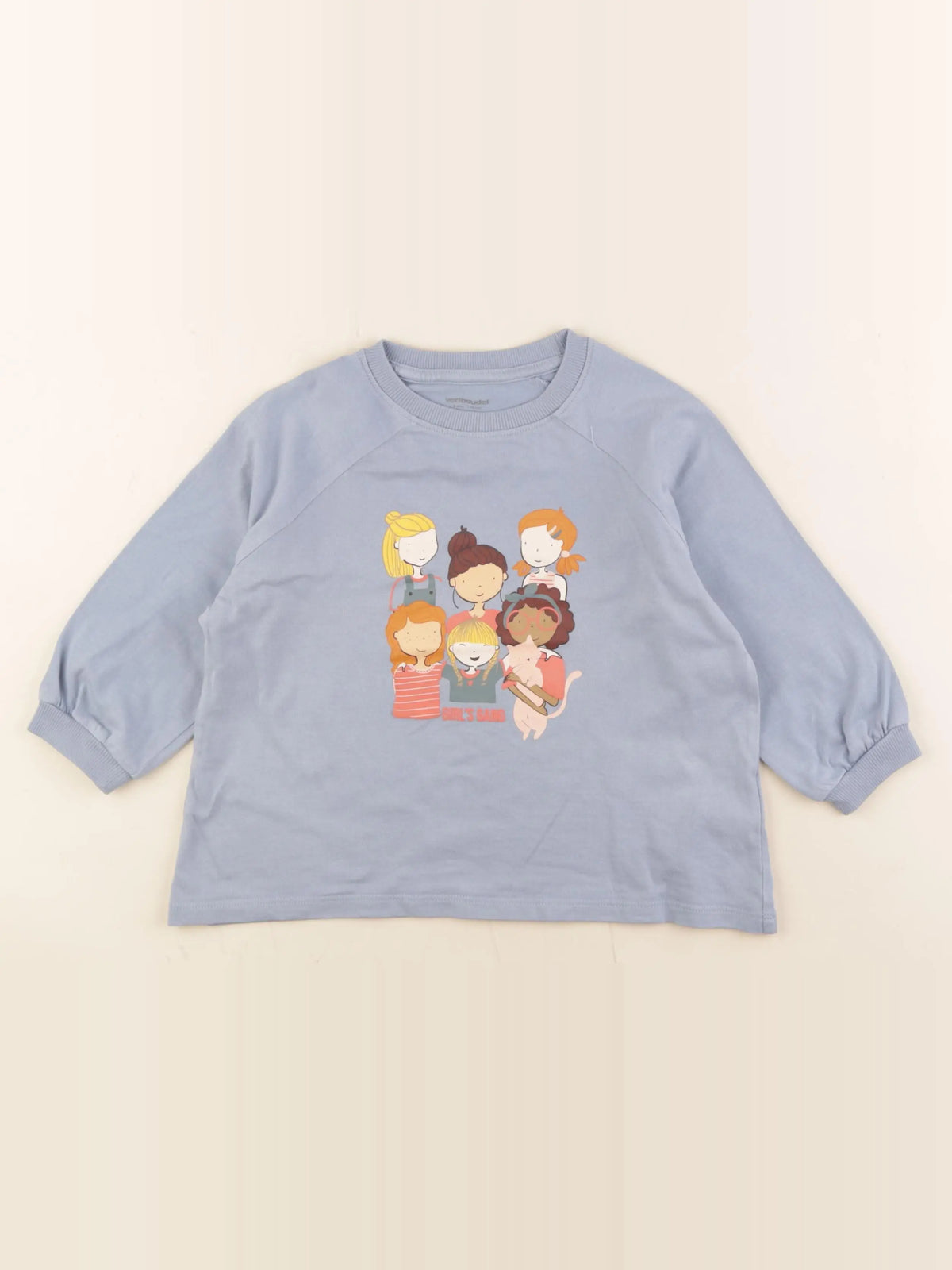 Vertbaudet - tee-shirt bleu - 6 ans