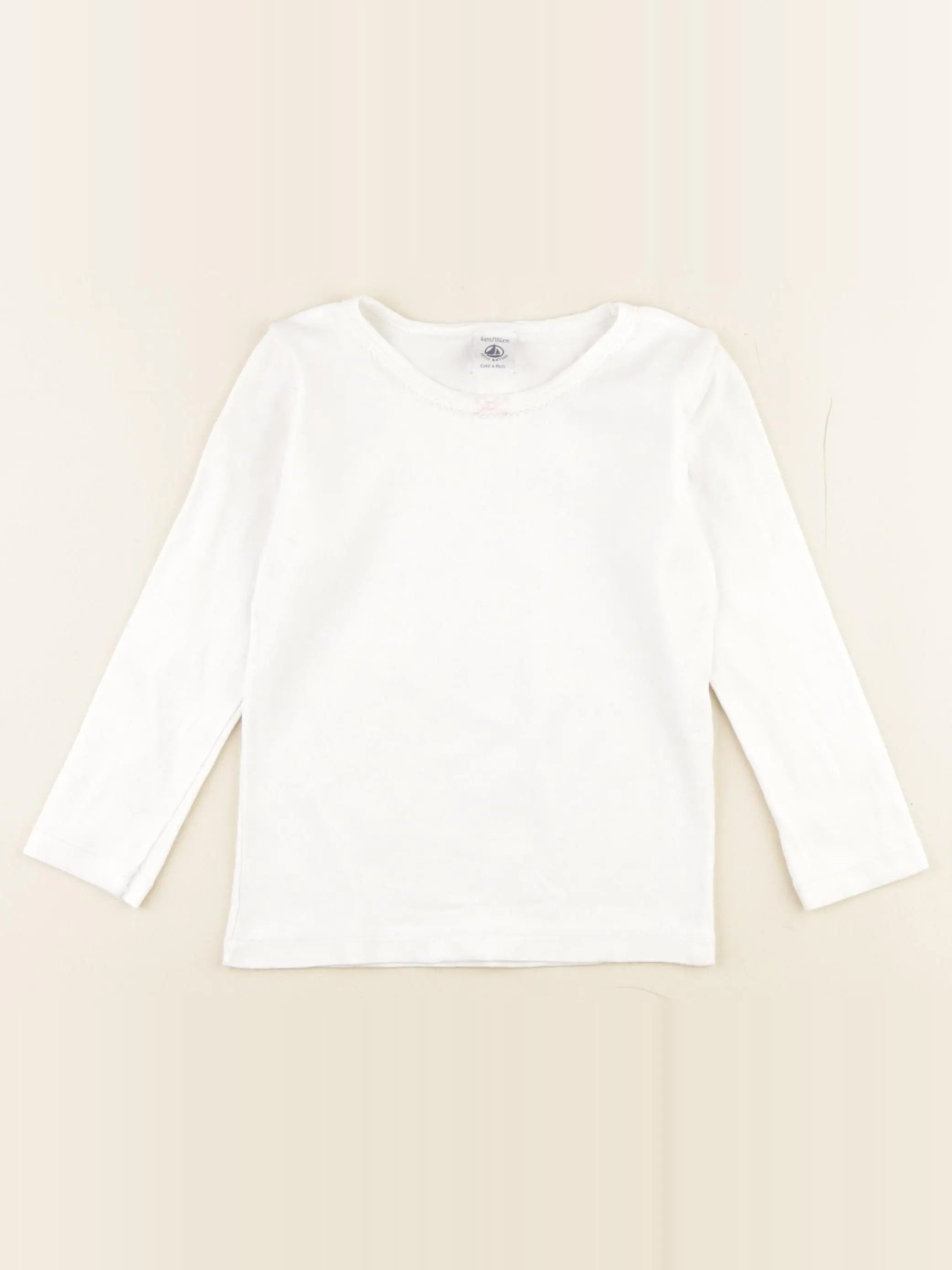 Petit Bateau - maillot de corps blanc - 4 ans